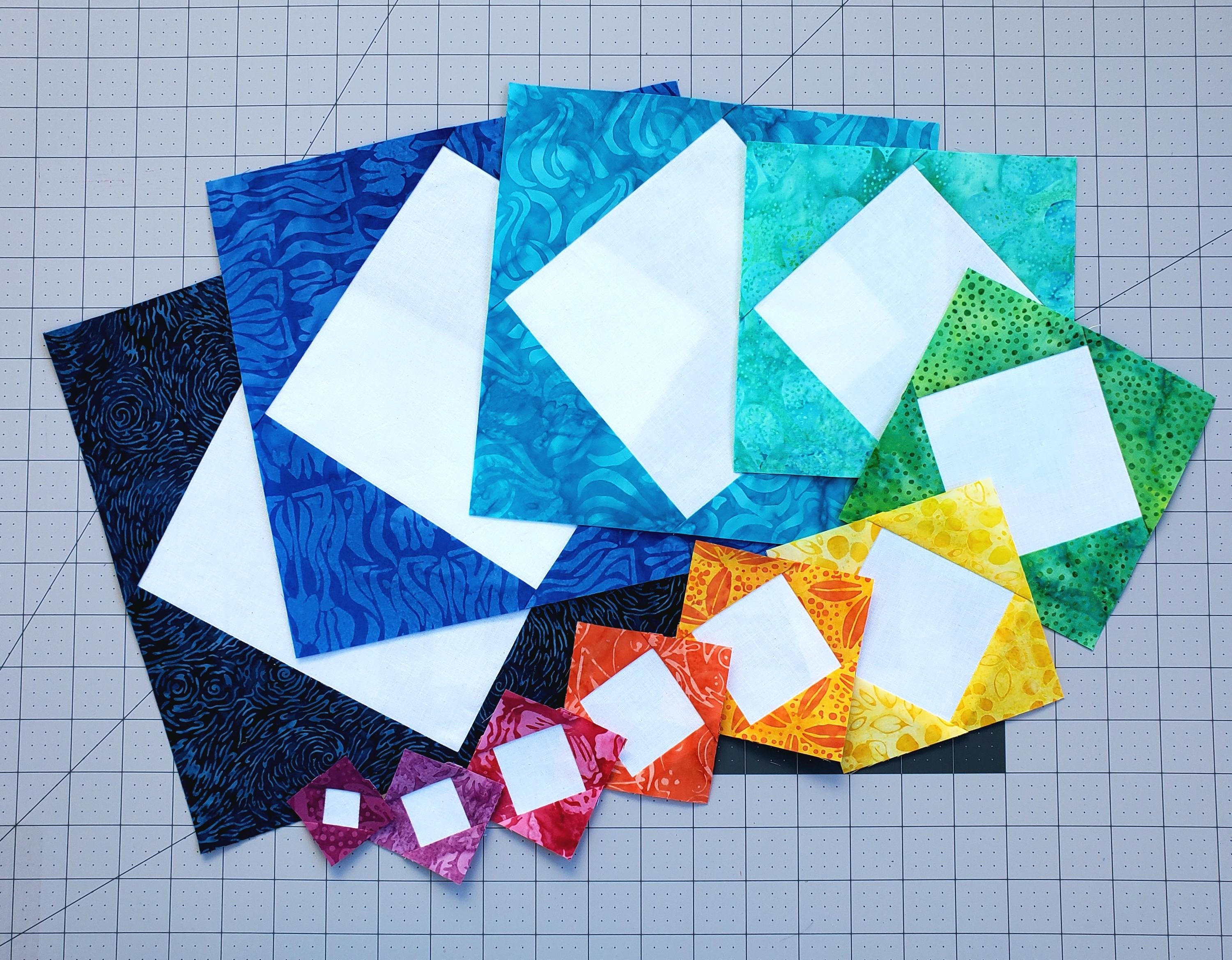 Diamond in a Square Blocks: Pre-Printed FPP Templates