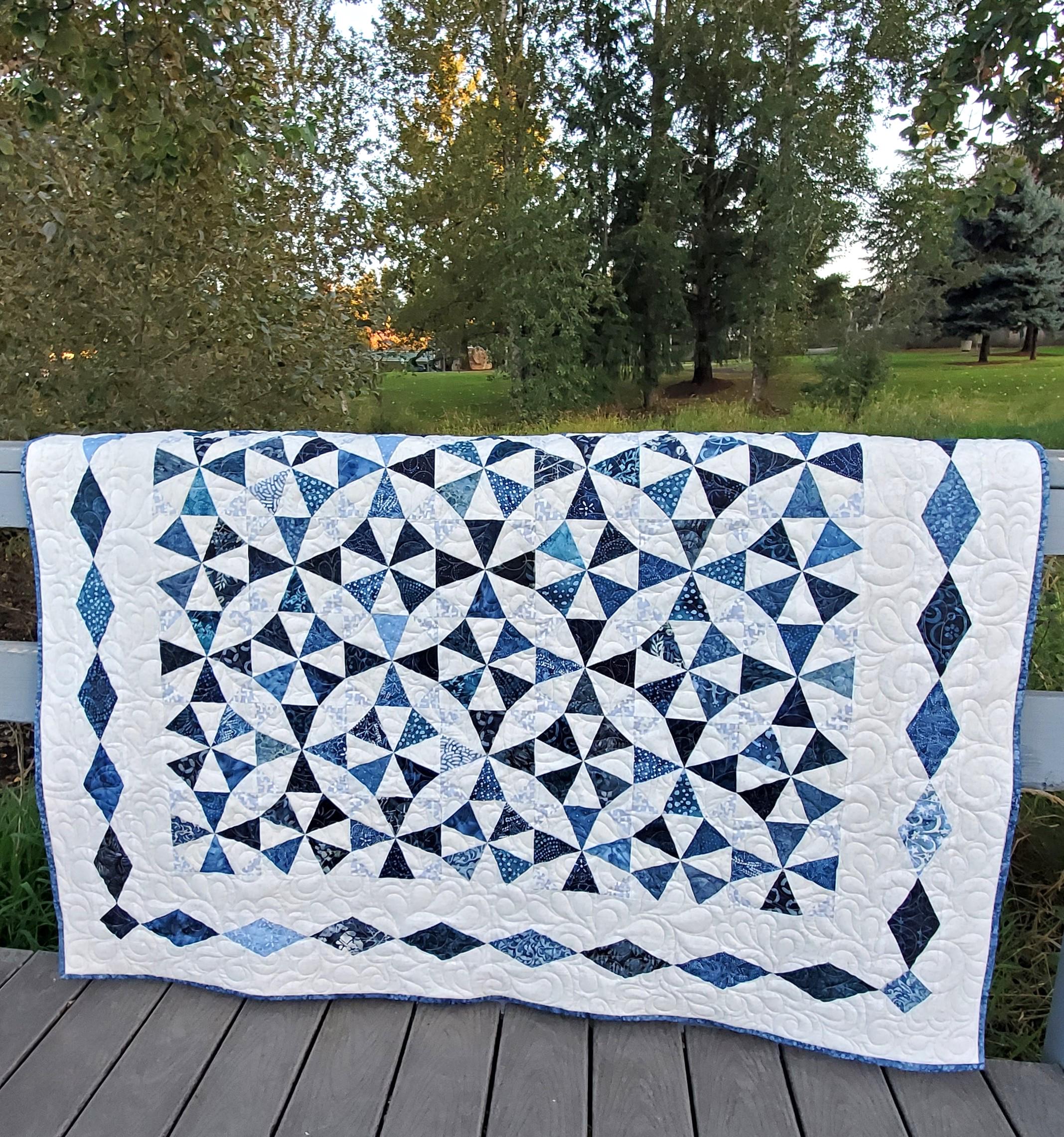 Kaleidoscope: Pre-Printed Quilt Pattern and FPP Templates