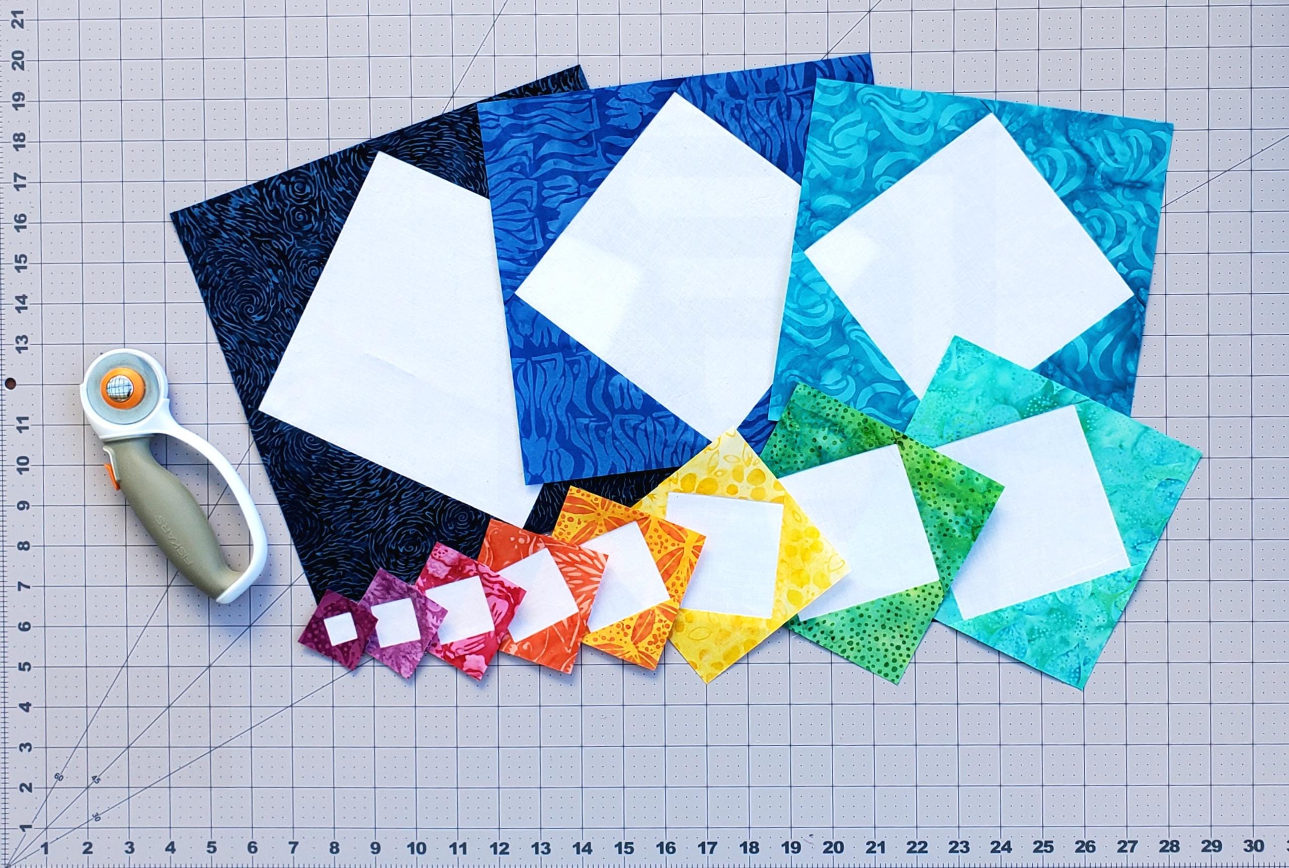 Diamond in a Square Blocks: PDF FPP Templates