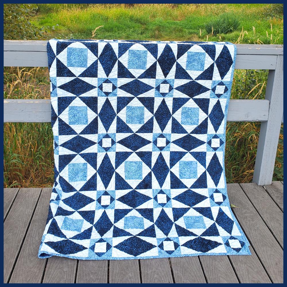 Storm at Sea: PDF Quilt Pattern and FPP Templates