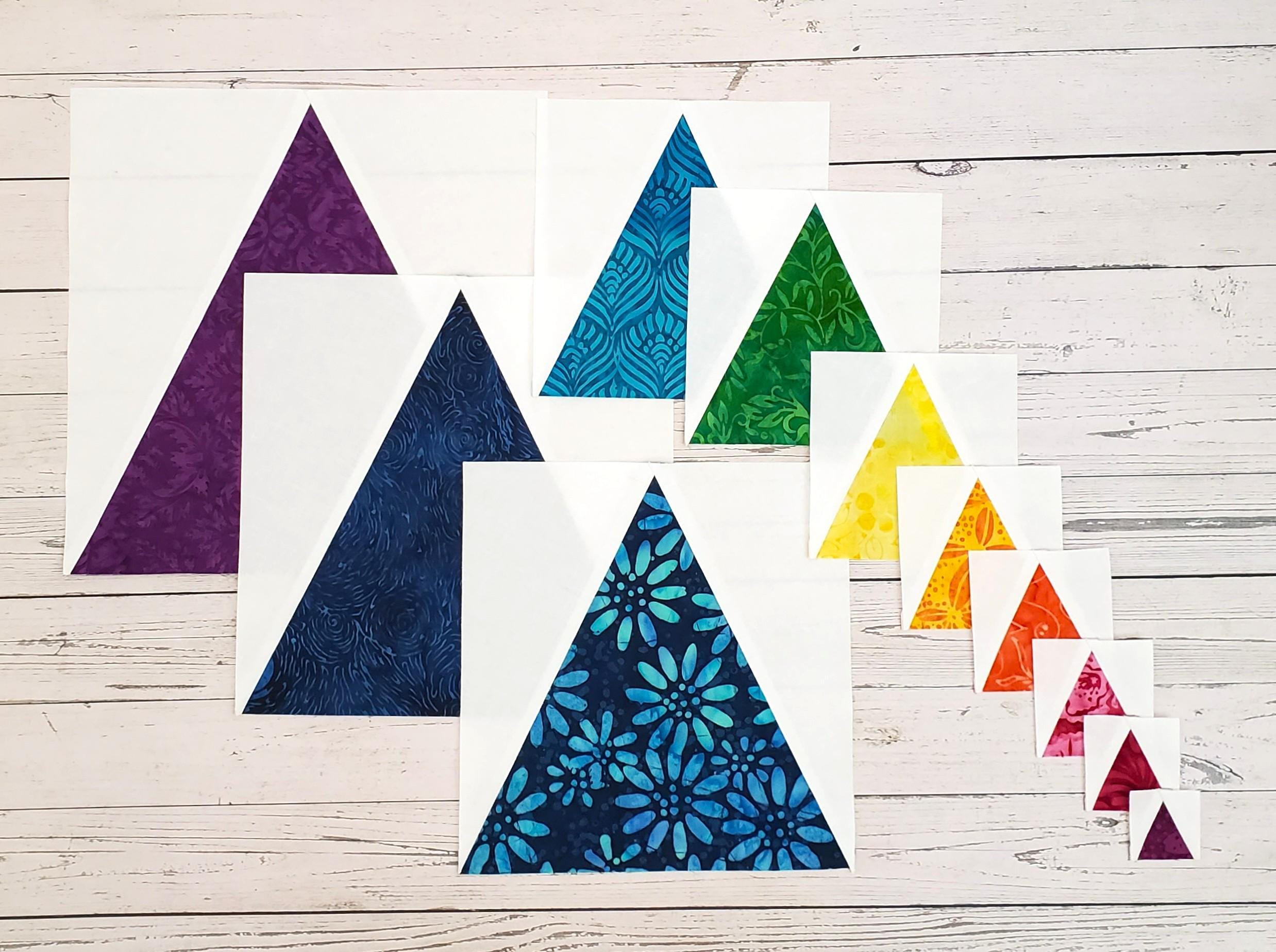 Triangle in a Square Blocks: PDF FPP Templates
