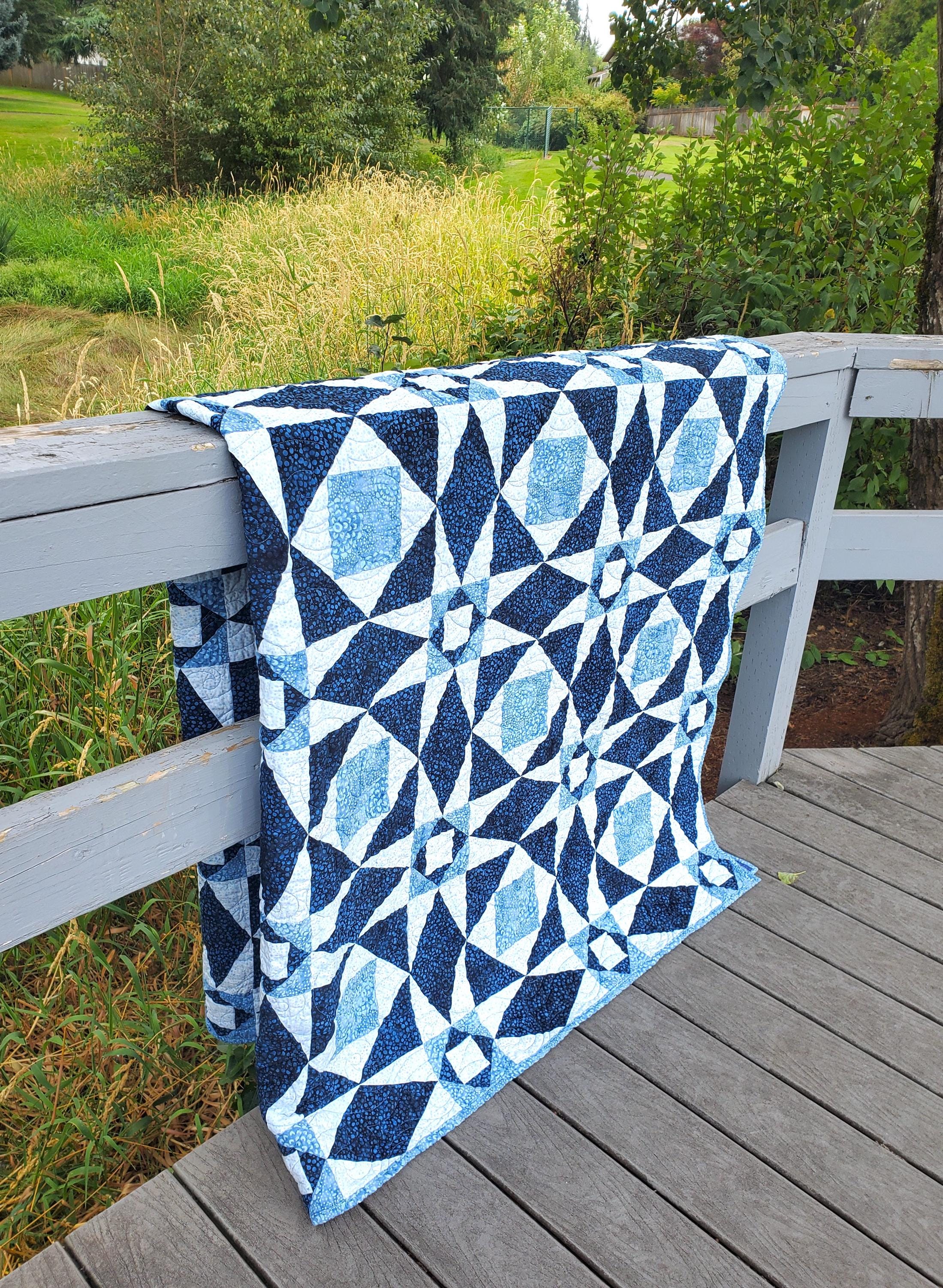 Storm at Sea: Pre-Printed Quilt Pattern and FPP Templates