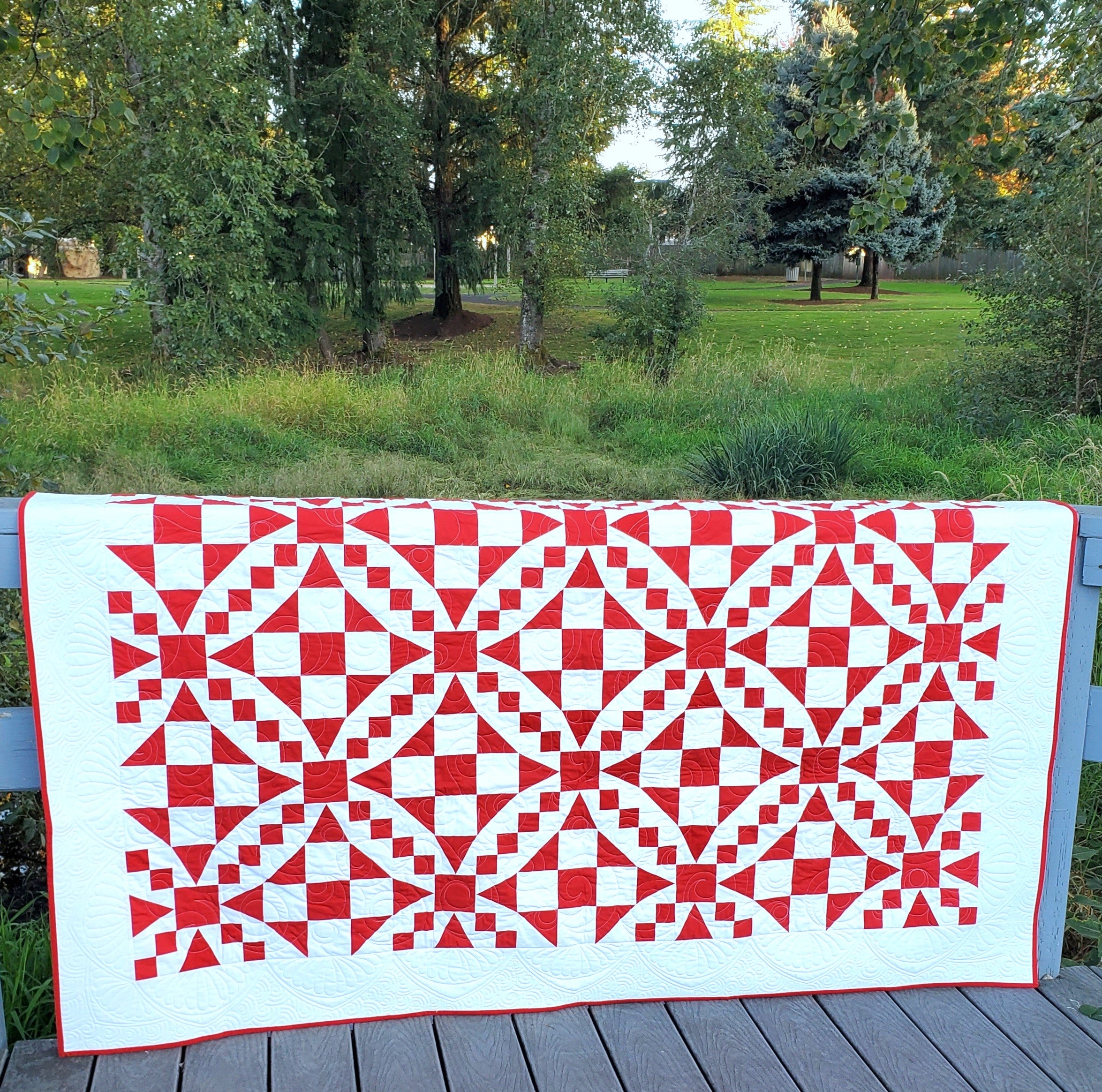 54-40 or Fight: Pre-Printed Quilt Pattern and FPP Templates