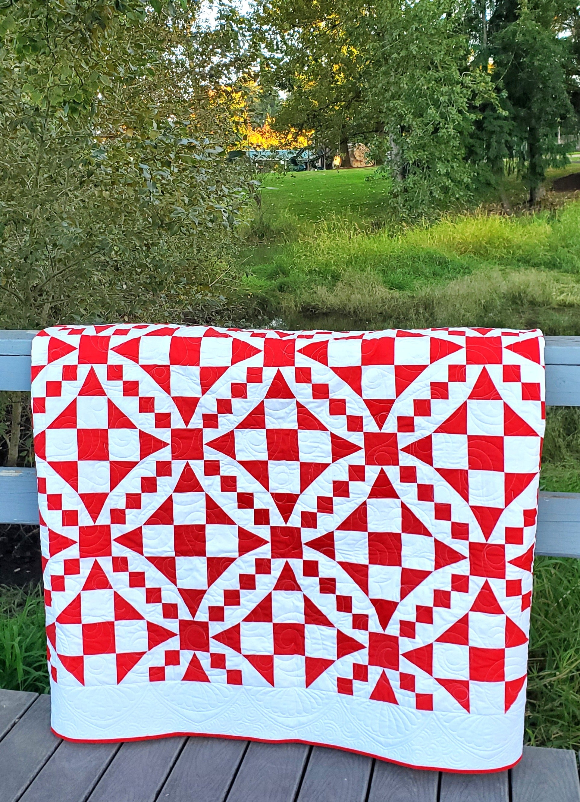 54-40 or Fight: Pre-Printed Quilt Pattern and FPP Templates