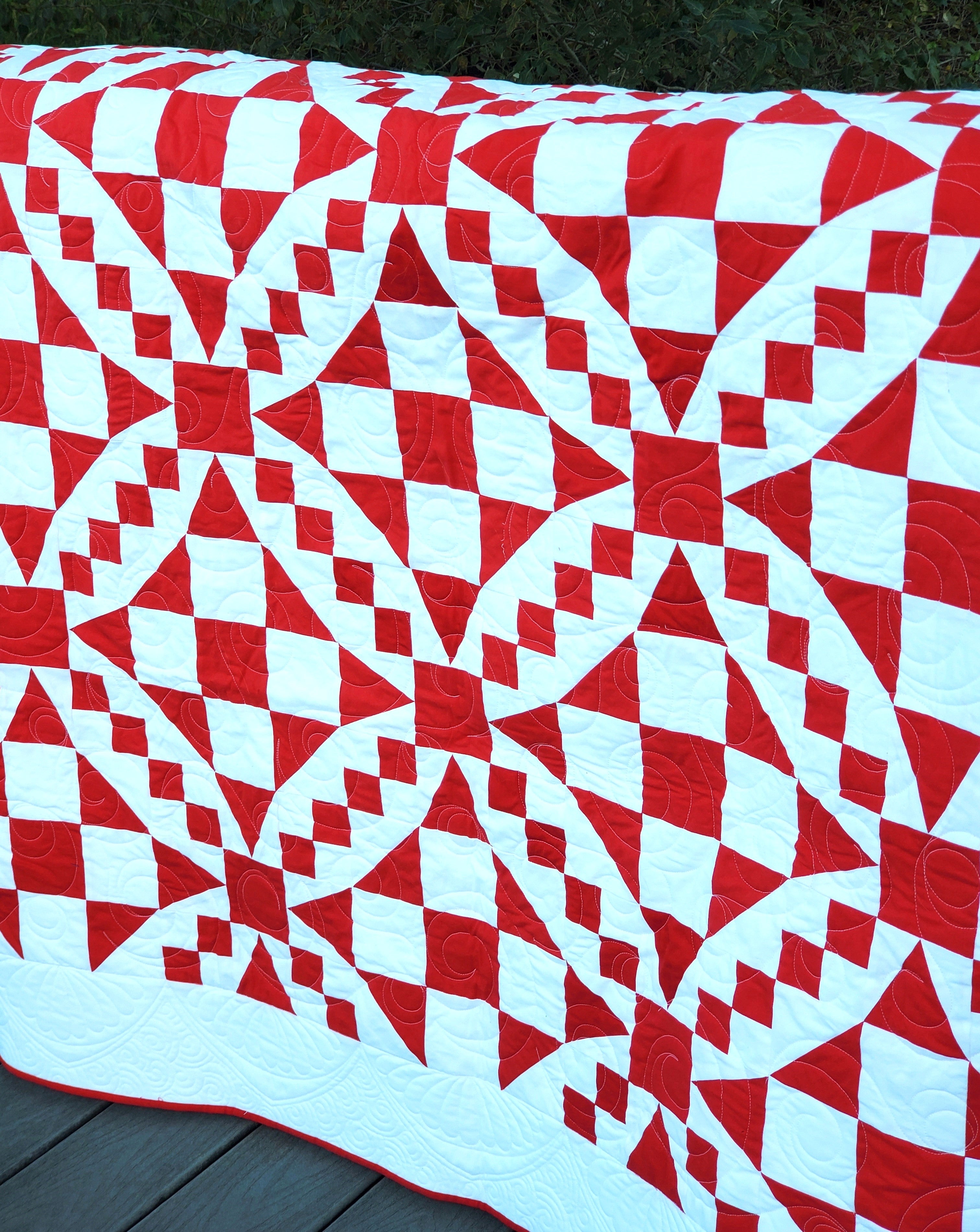 54-40 or Fight: Pre-Printed Quilt Pattern and FPP Templates