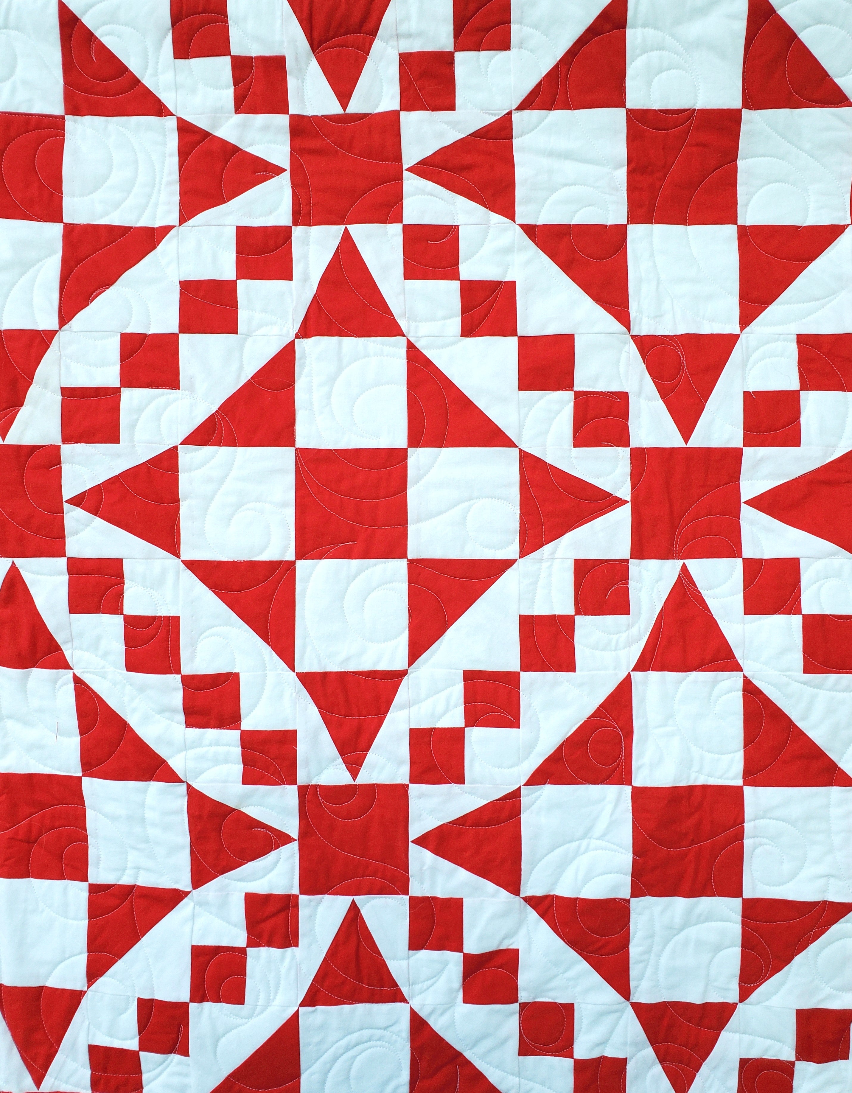 54-40 or Fight: Pre-Printed Quilt Pattern and FPP Templates