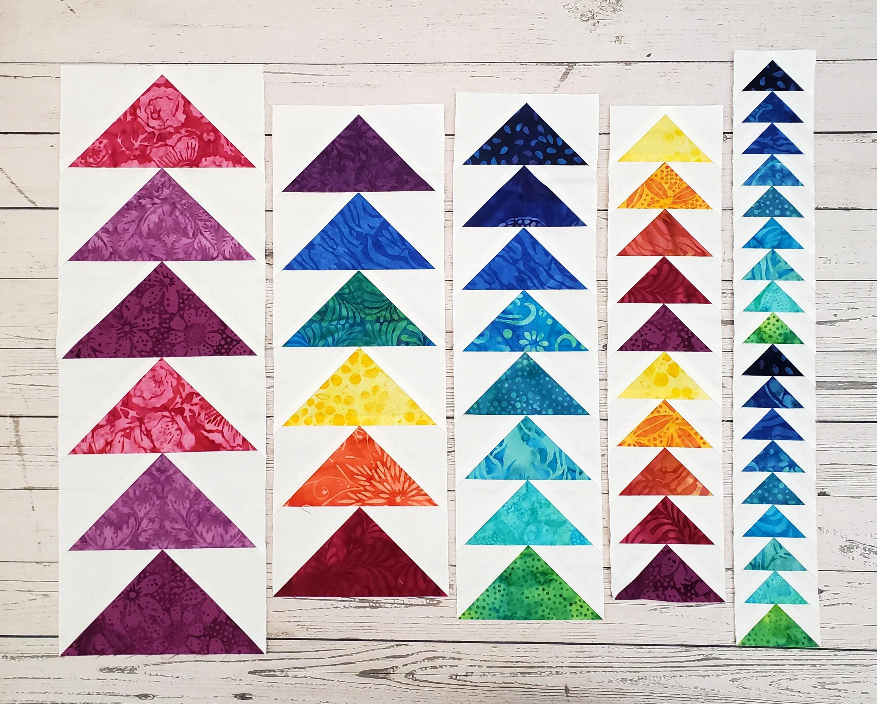 Flying Geese in a Row Bundle: Pre-Printed FPP Templates