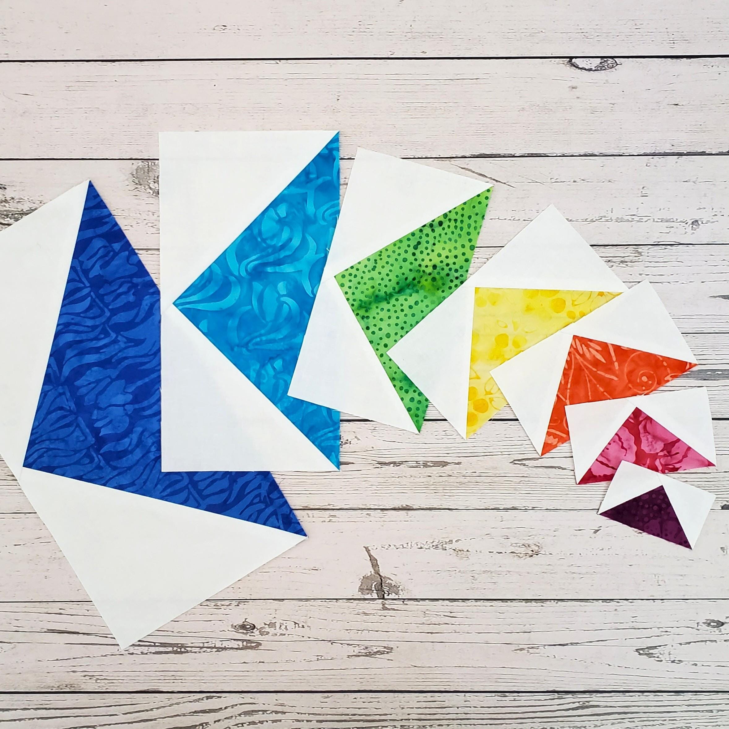 Flying Geese Blocks: PDF FPP Templates