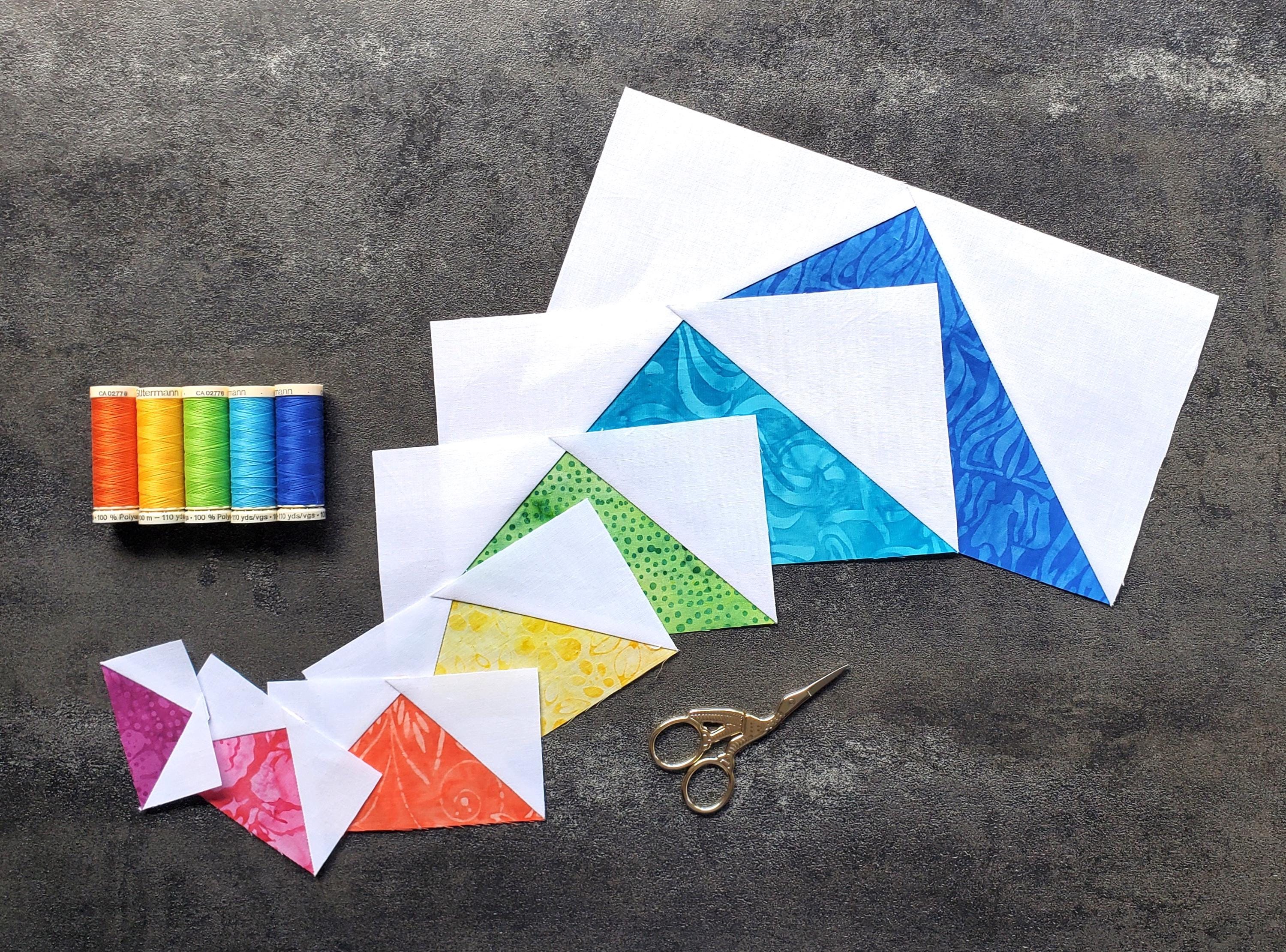 Flying Geese Blocks Bundle: Pre-Printed FPP Templates