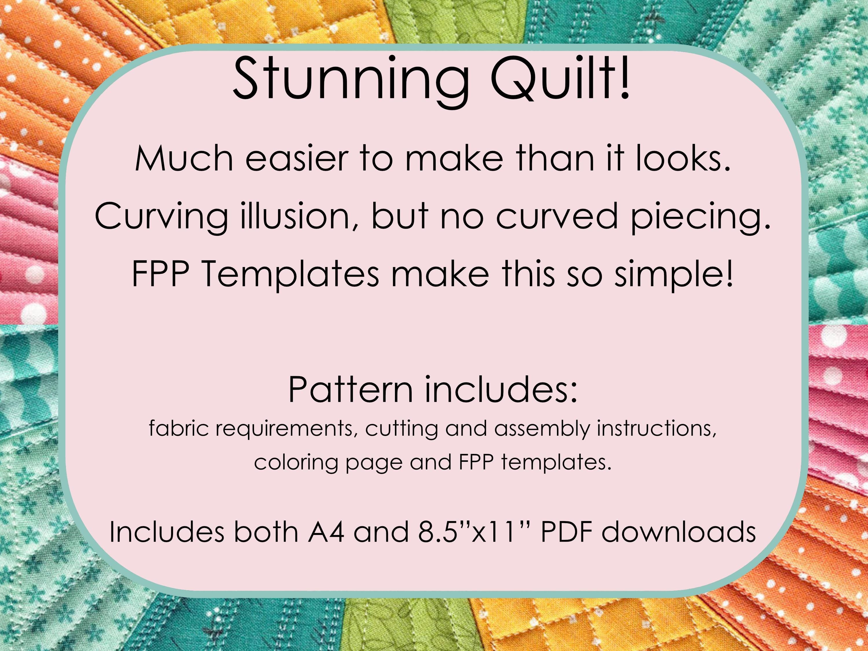 54-40 or Fight: PDF Quilt Pattern and FPP Templates