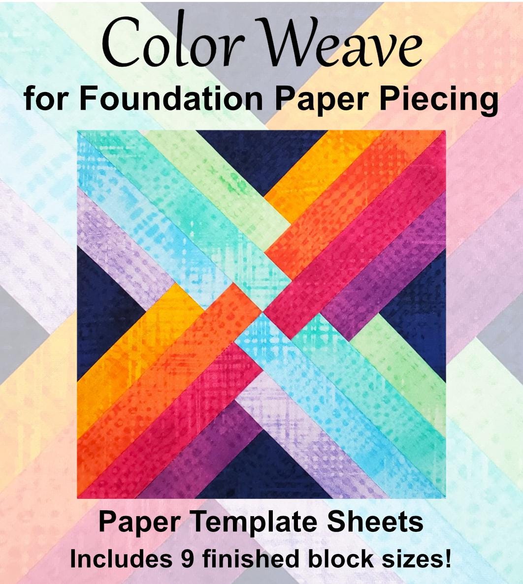 Color Weave Blocks: PDF FPP Templates