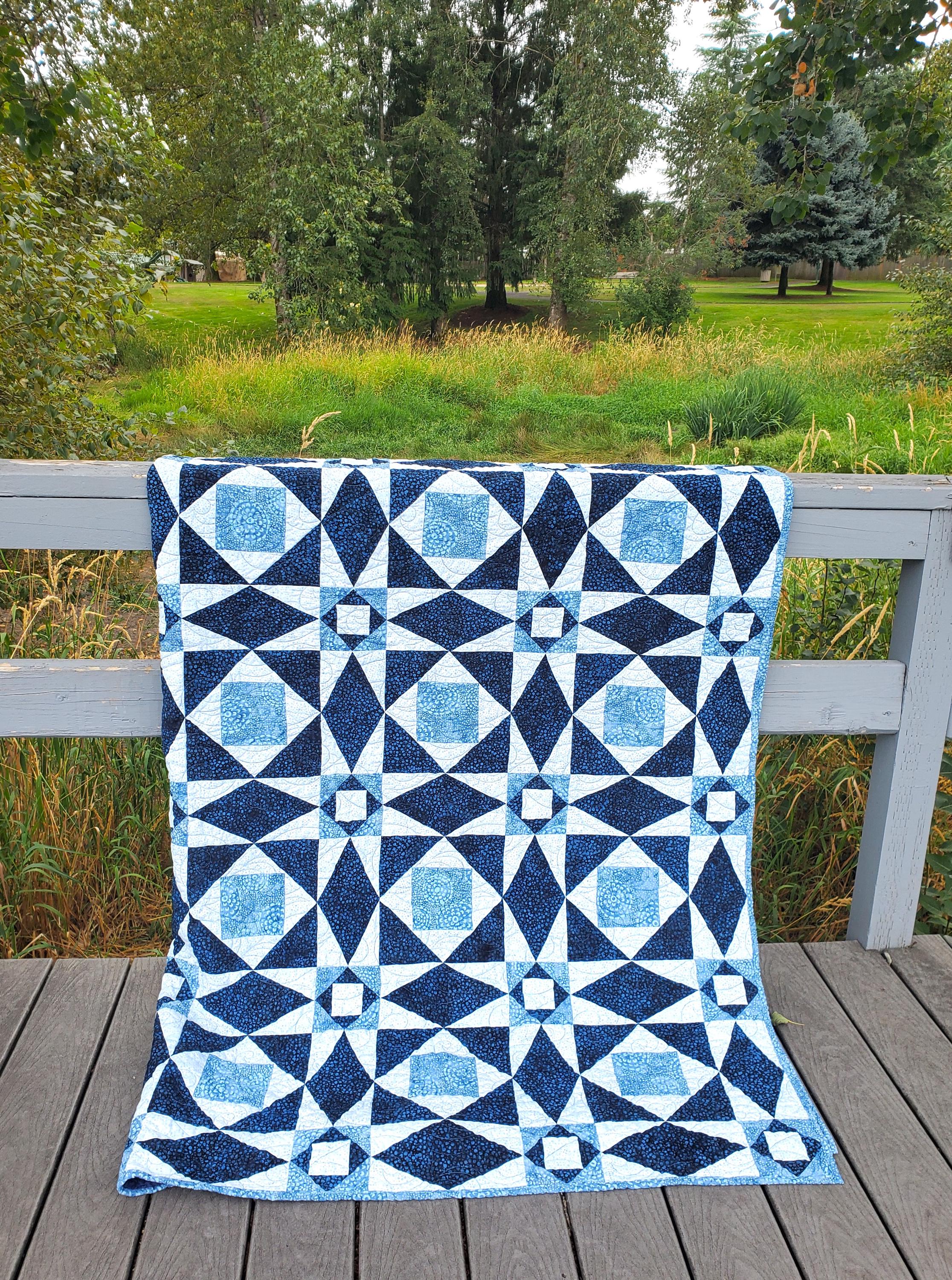 Storm at Sea: PDF Quilt Pattern and FPP Templates
