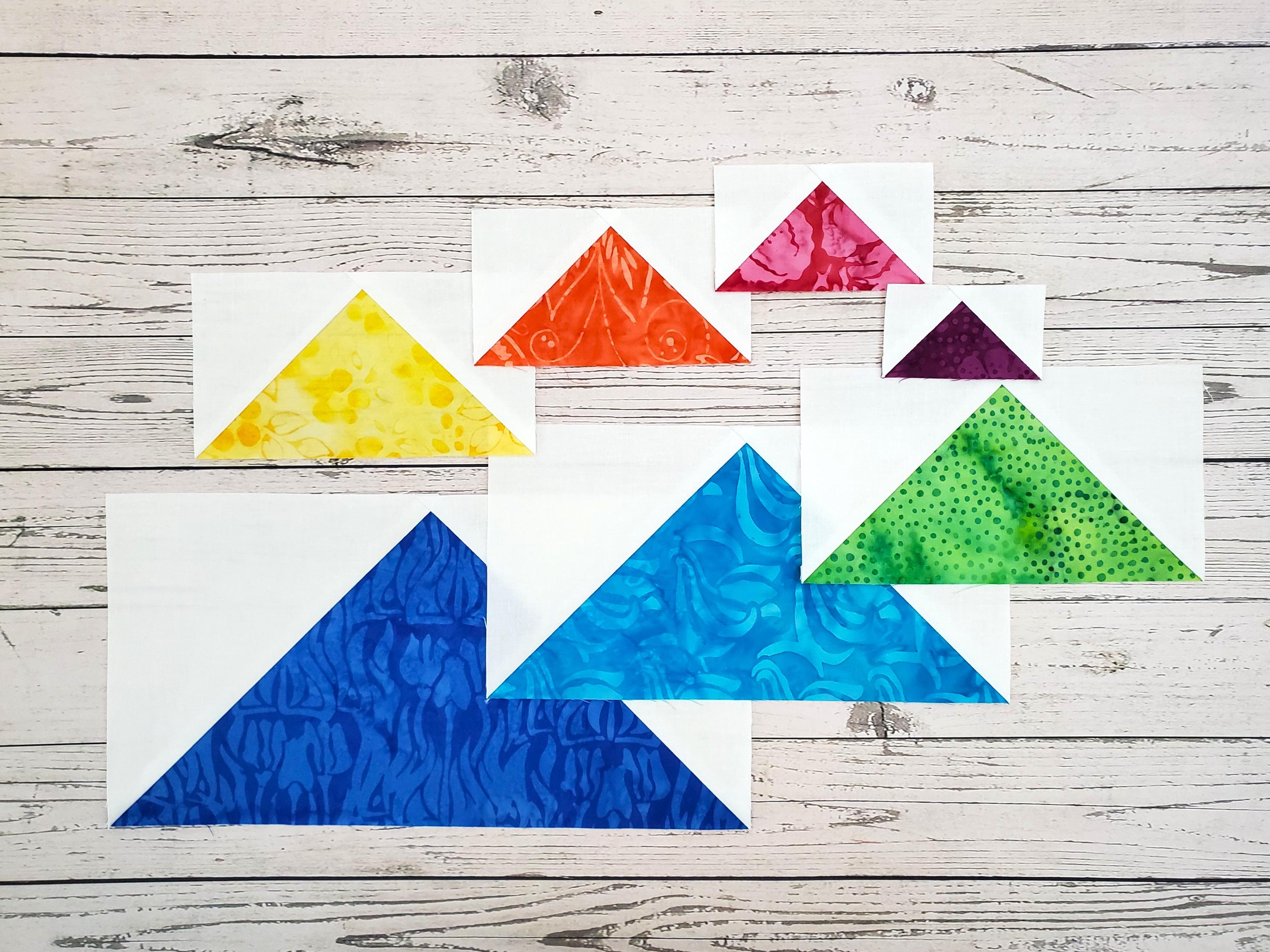 Flying Geese Blocks: Pre-Printed FPP Templates