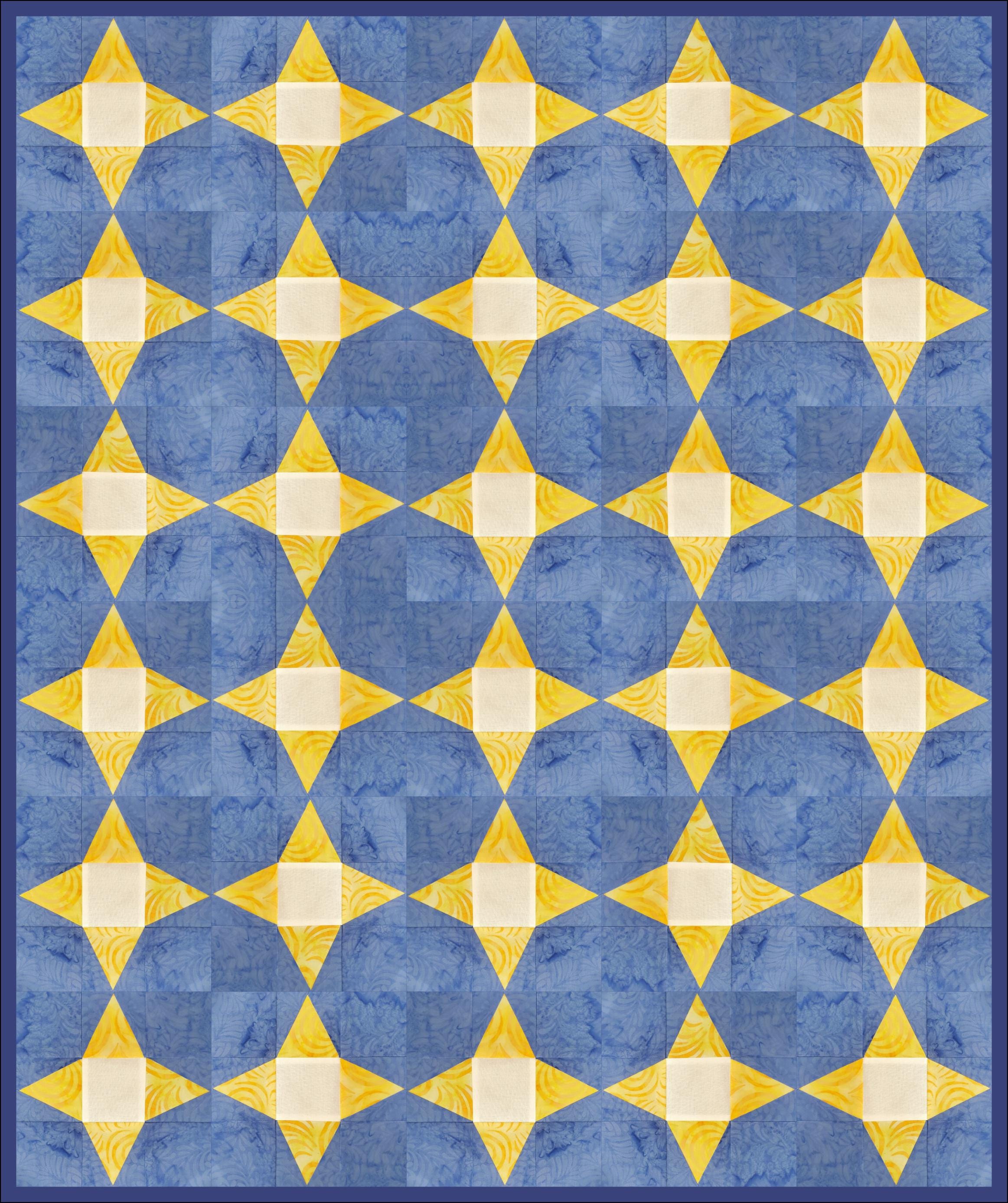 Triangle in a Square Blocks: PDF FPP Templates