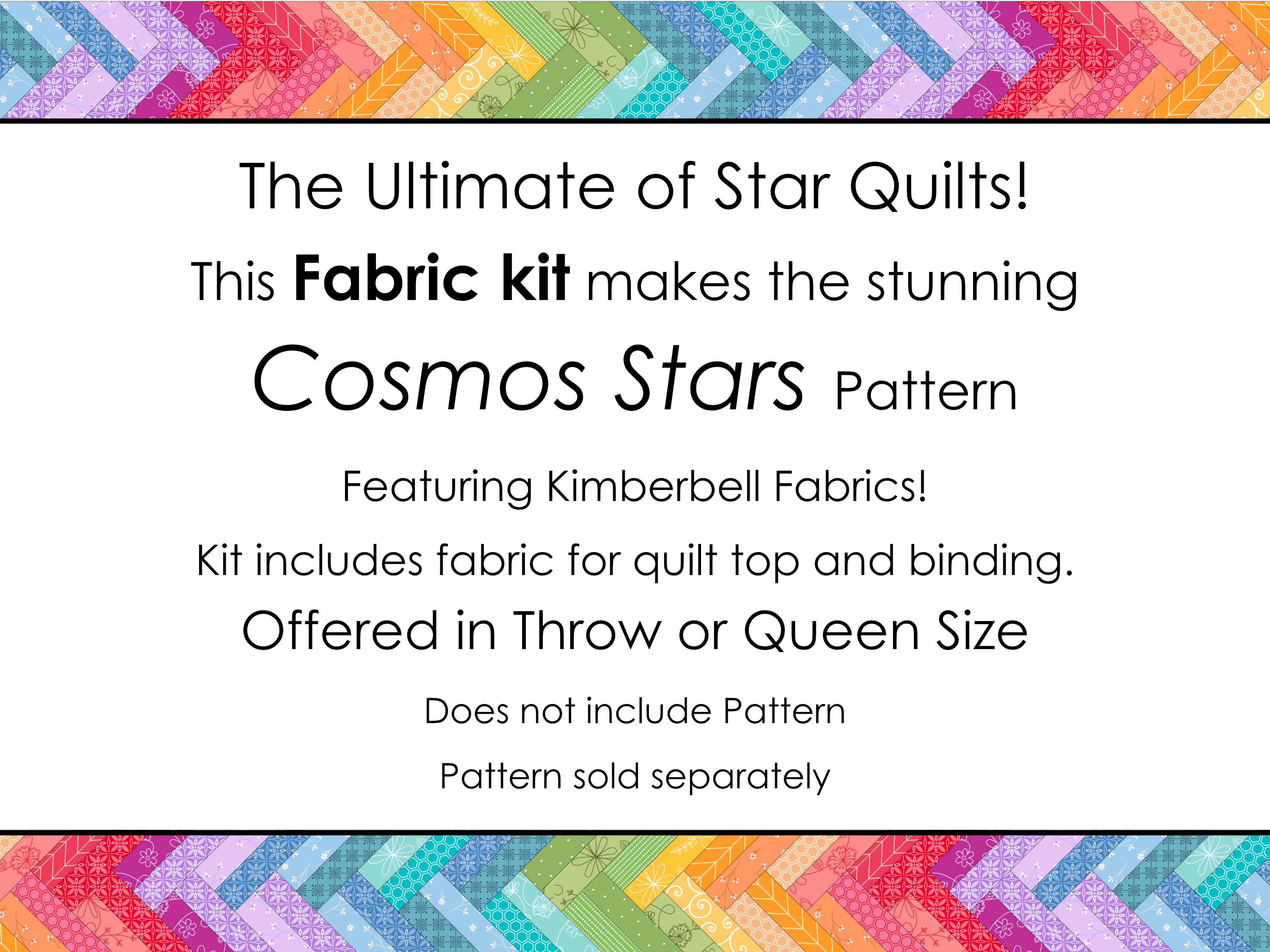 Cosmos Stars: Thow Fabric Kit (pattern sold separately)