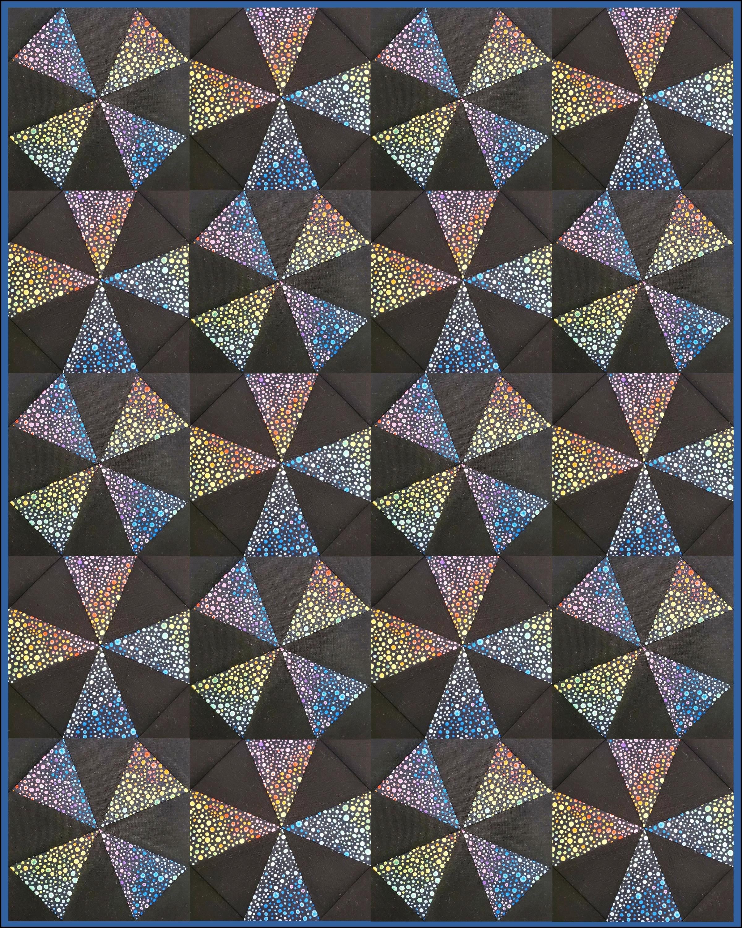 Kaleidoscope: PDF Quilt Pattern and FPP Templates