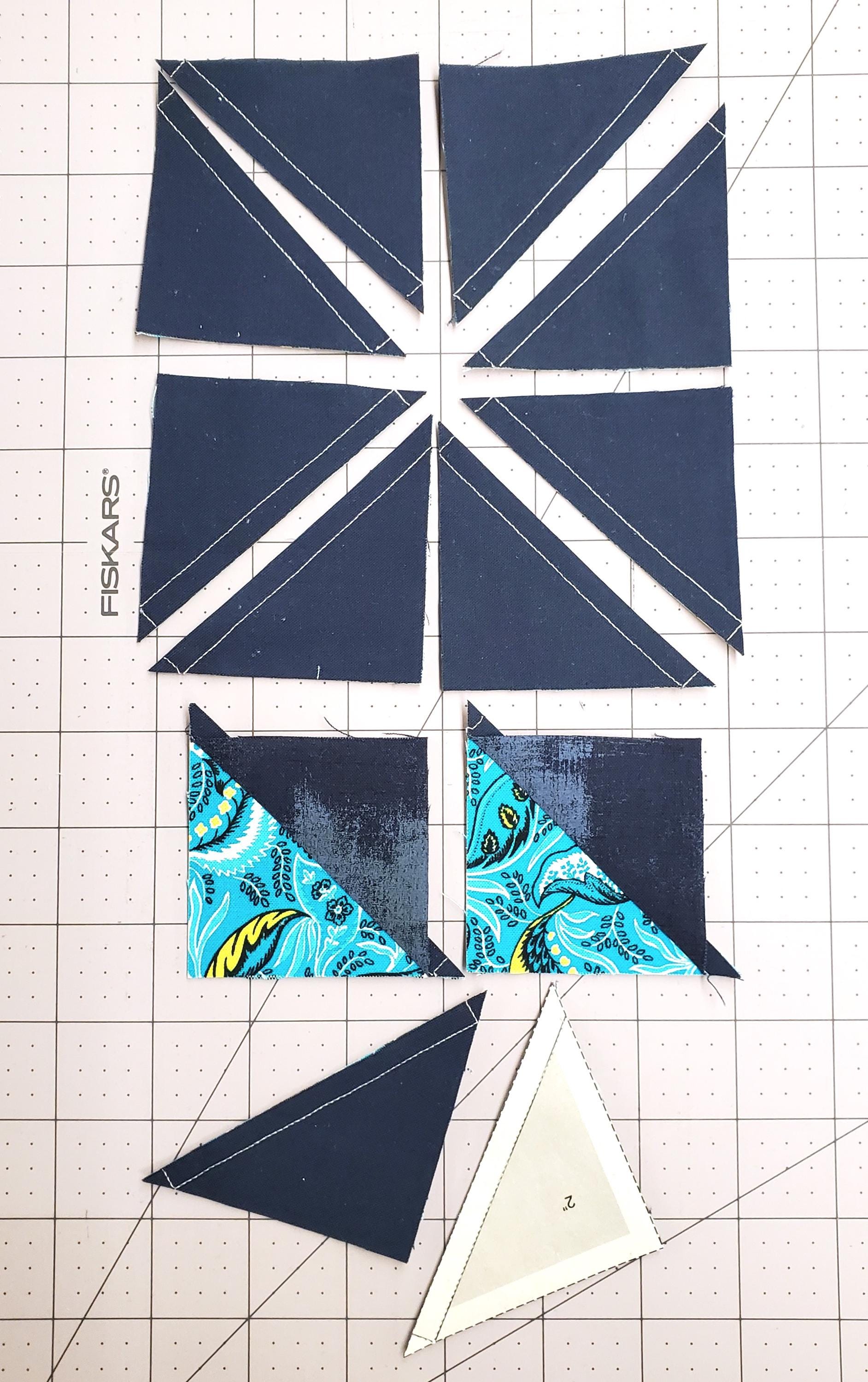 Half Square Triangles (HSTs) on a Sheet: PDF Templates