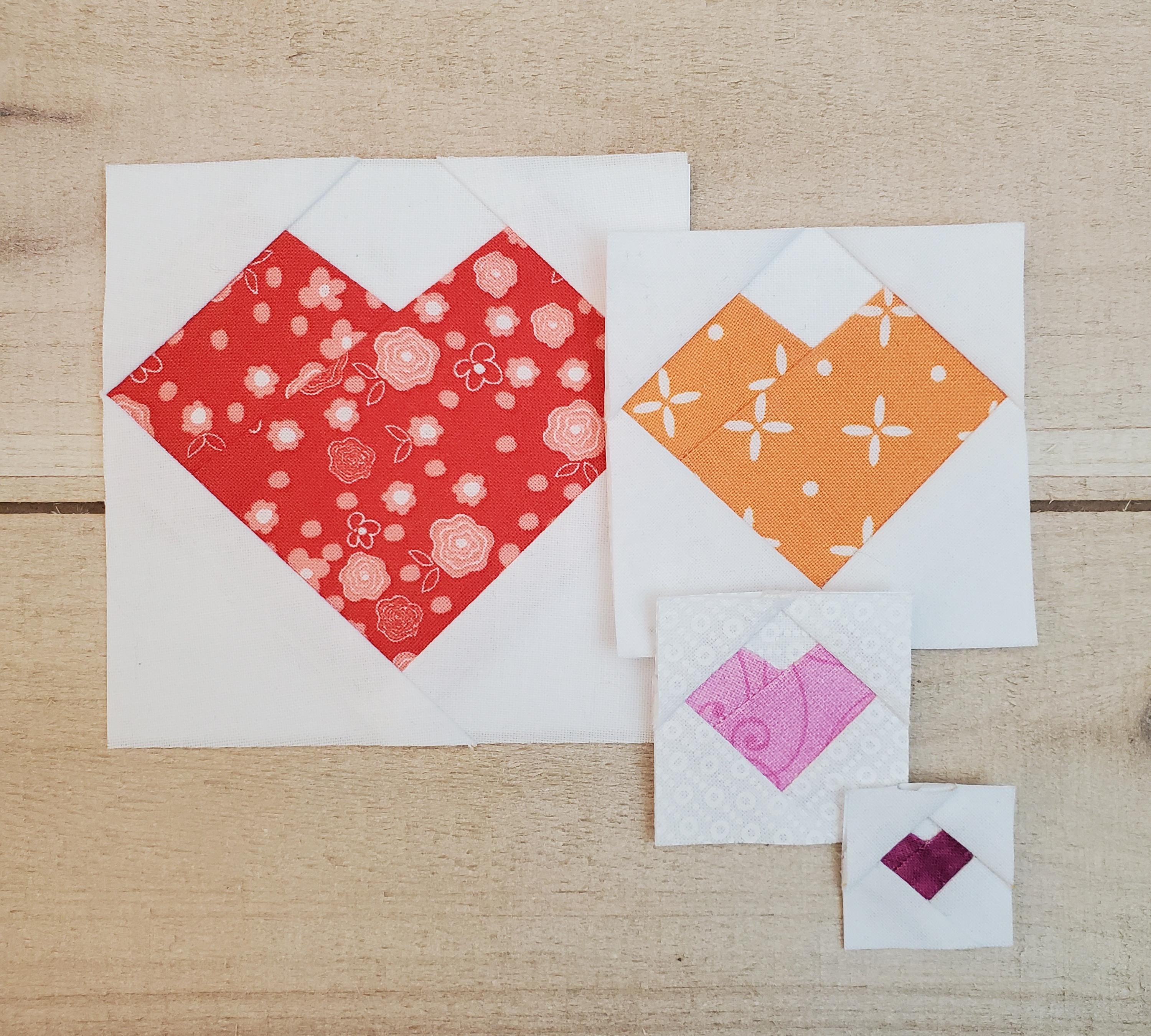Mini Heart Blocks: PDF FPP Templates