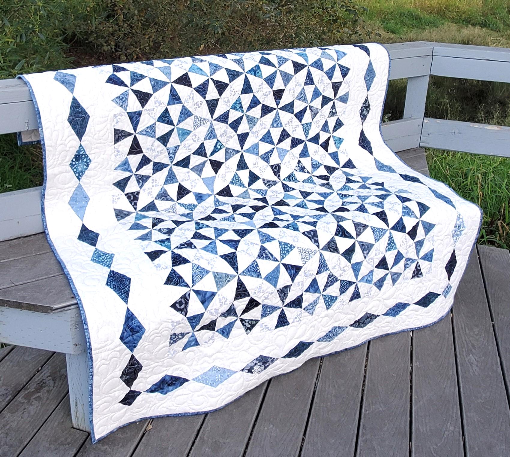 Kaleidoscope: PDF Quilt Pattern and FPP Templates