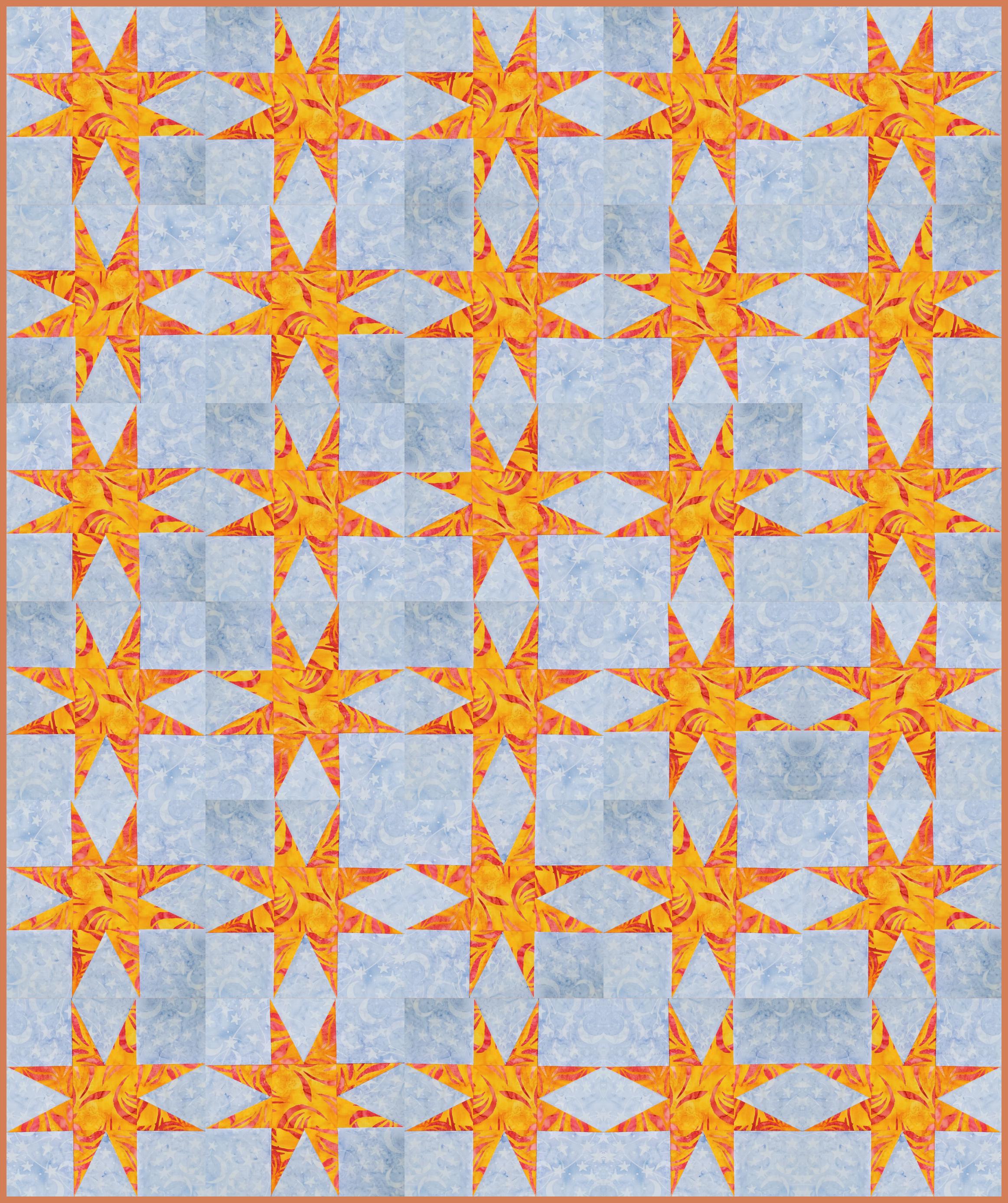Triangle in a Square Blocks: PDF FPP Templates