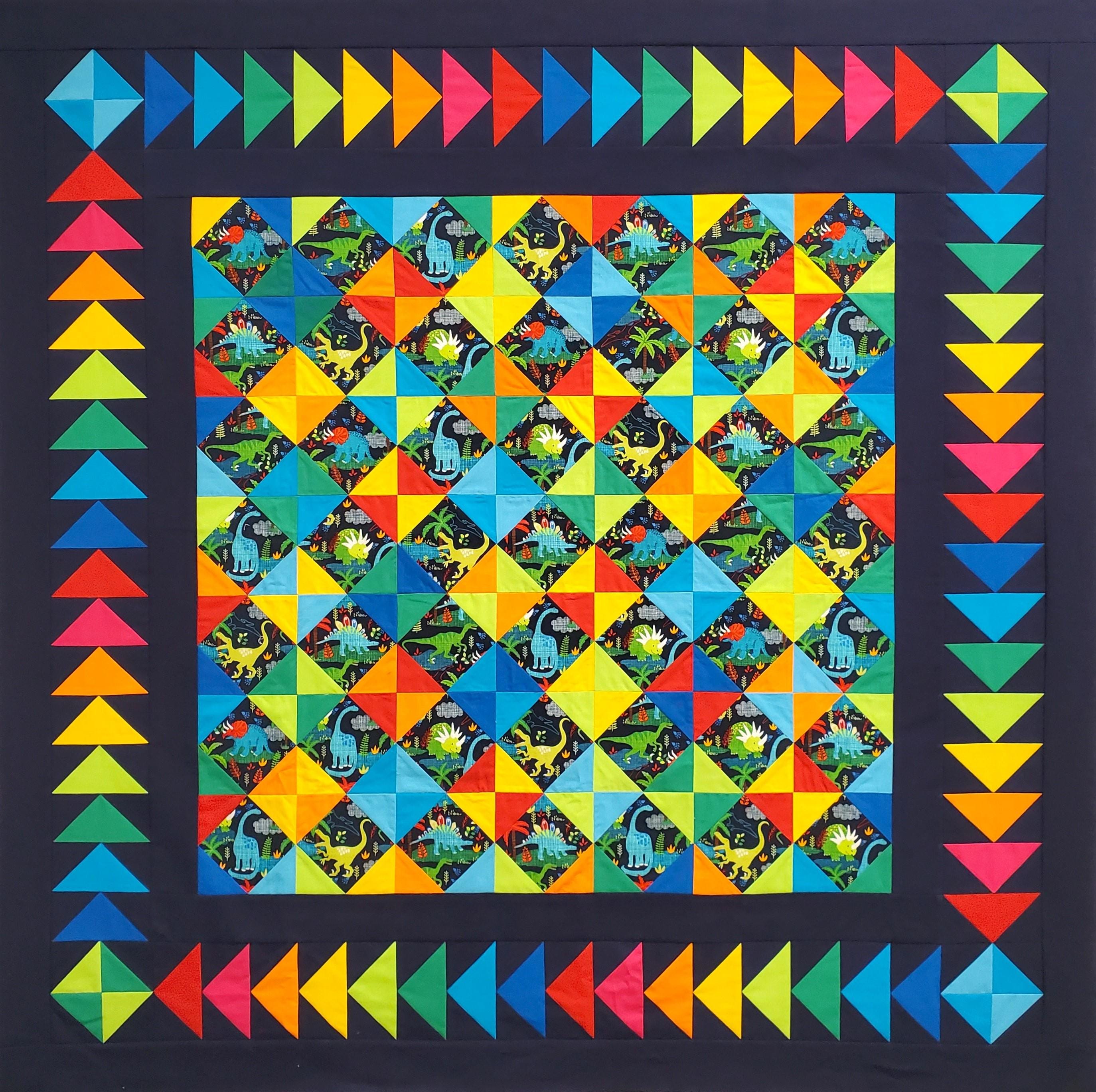 Flying Geese in a Row Bundle: Pre-Printed FPP Templates