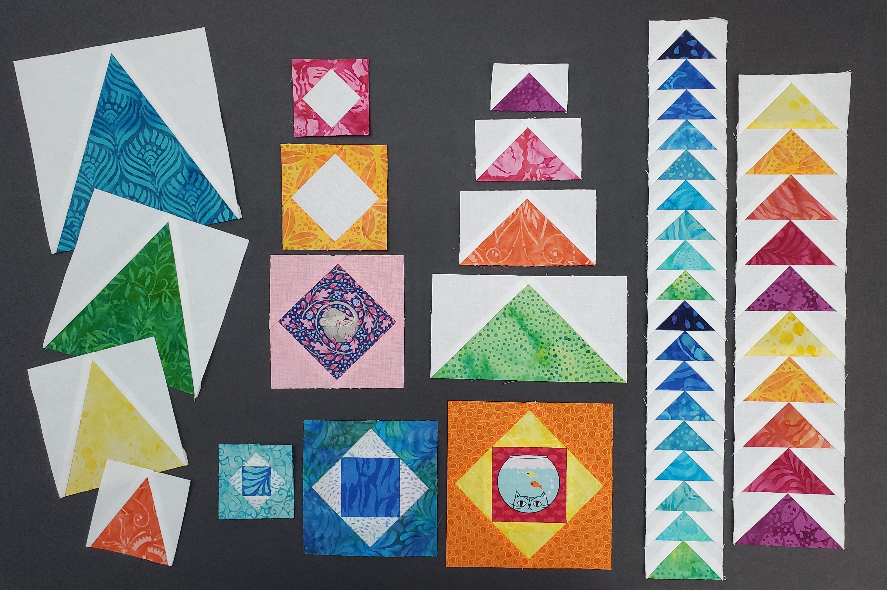 FPP Template Bundle - Includes 5 Patterns: PDF Quilt FPP Templates