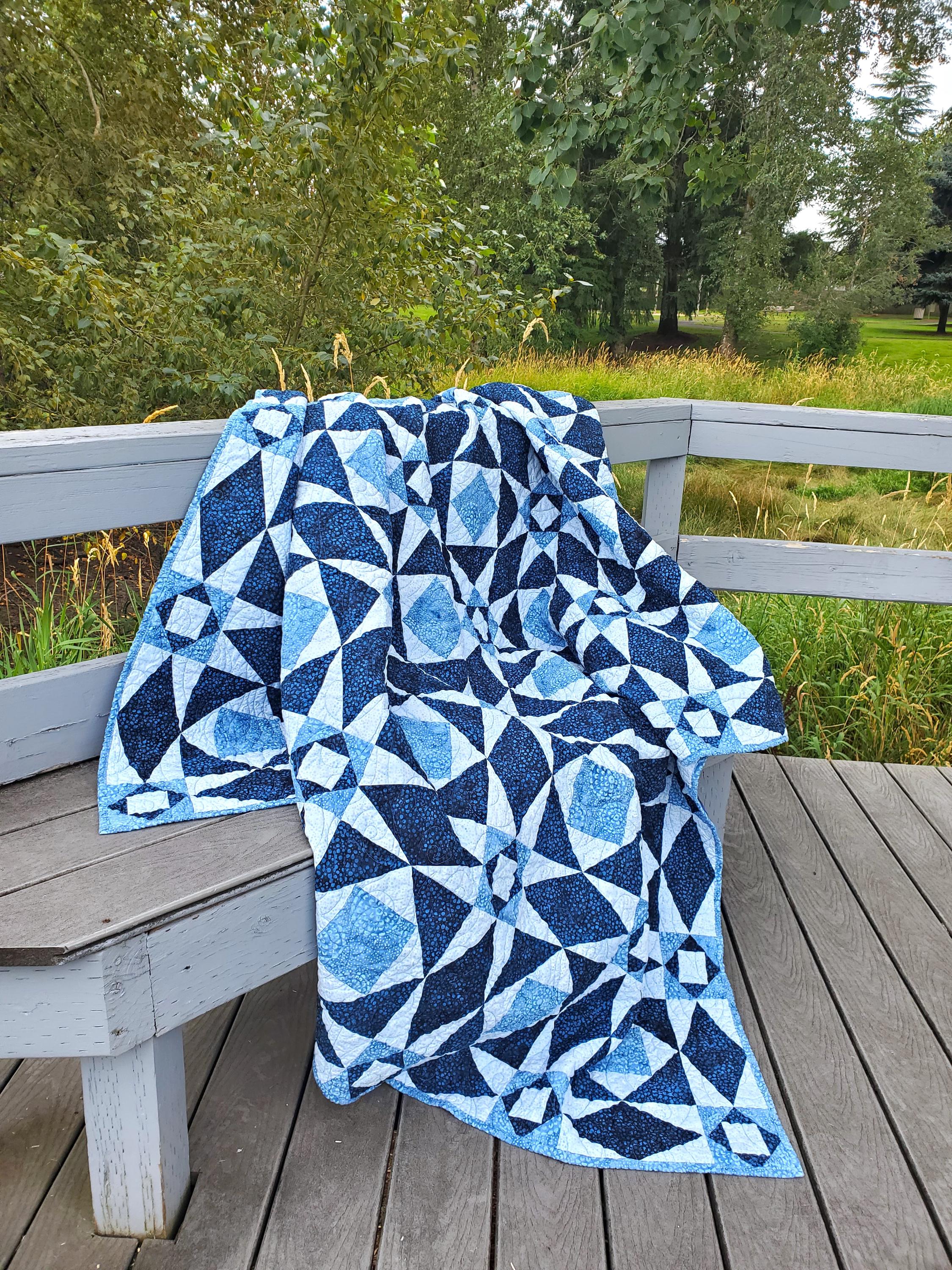 Storm at Sea: Pre-Printed Quilt Pattern and FPP Templates