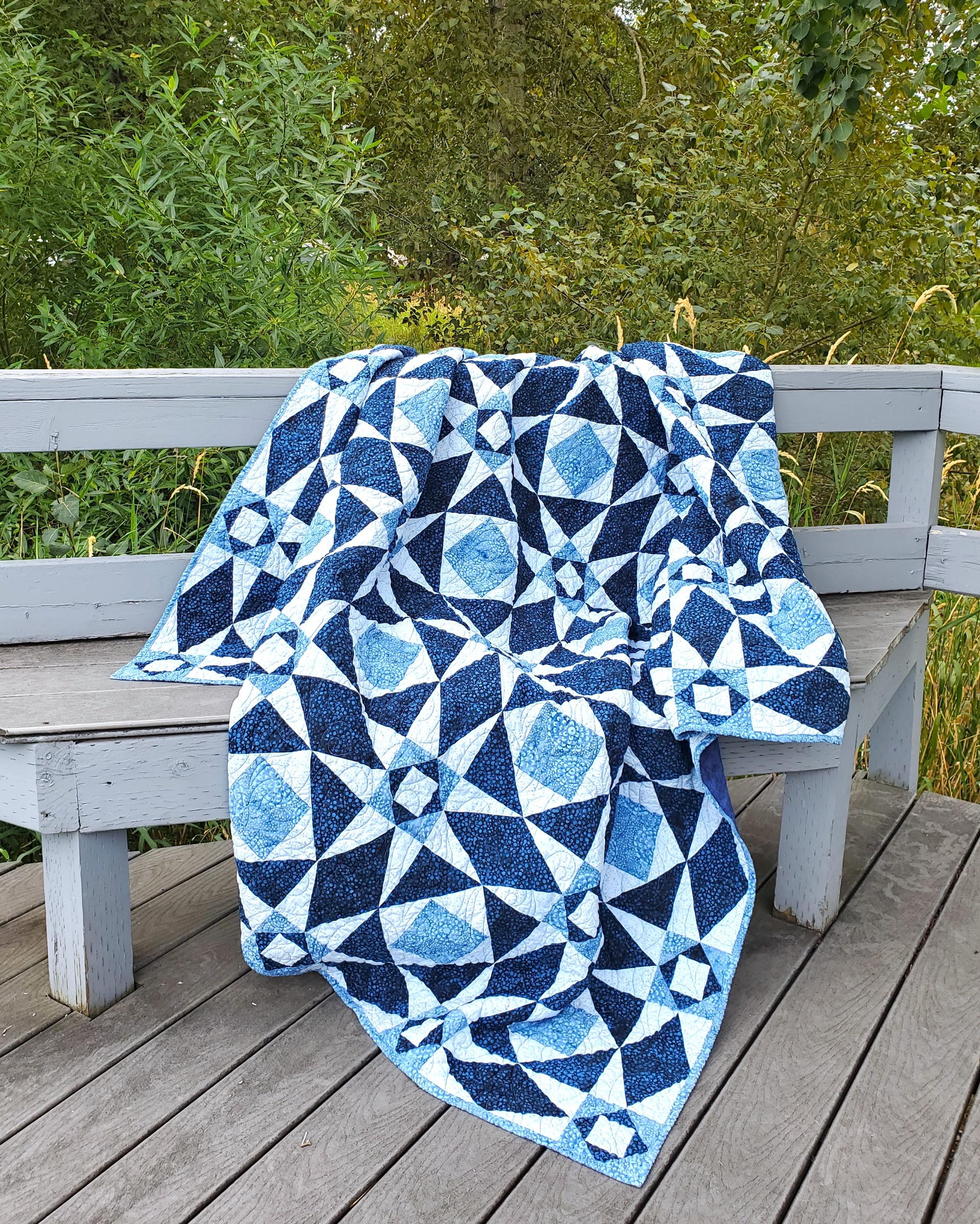 Storm at Sea: PDF Quilt Pattern and FPP Templates