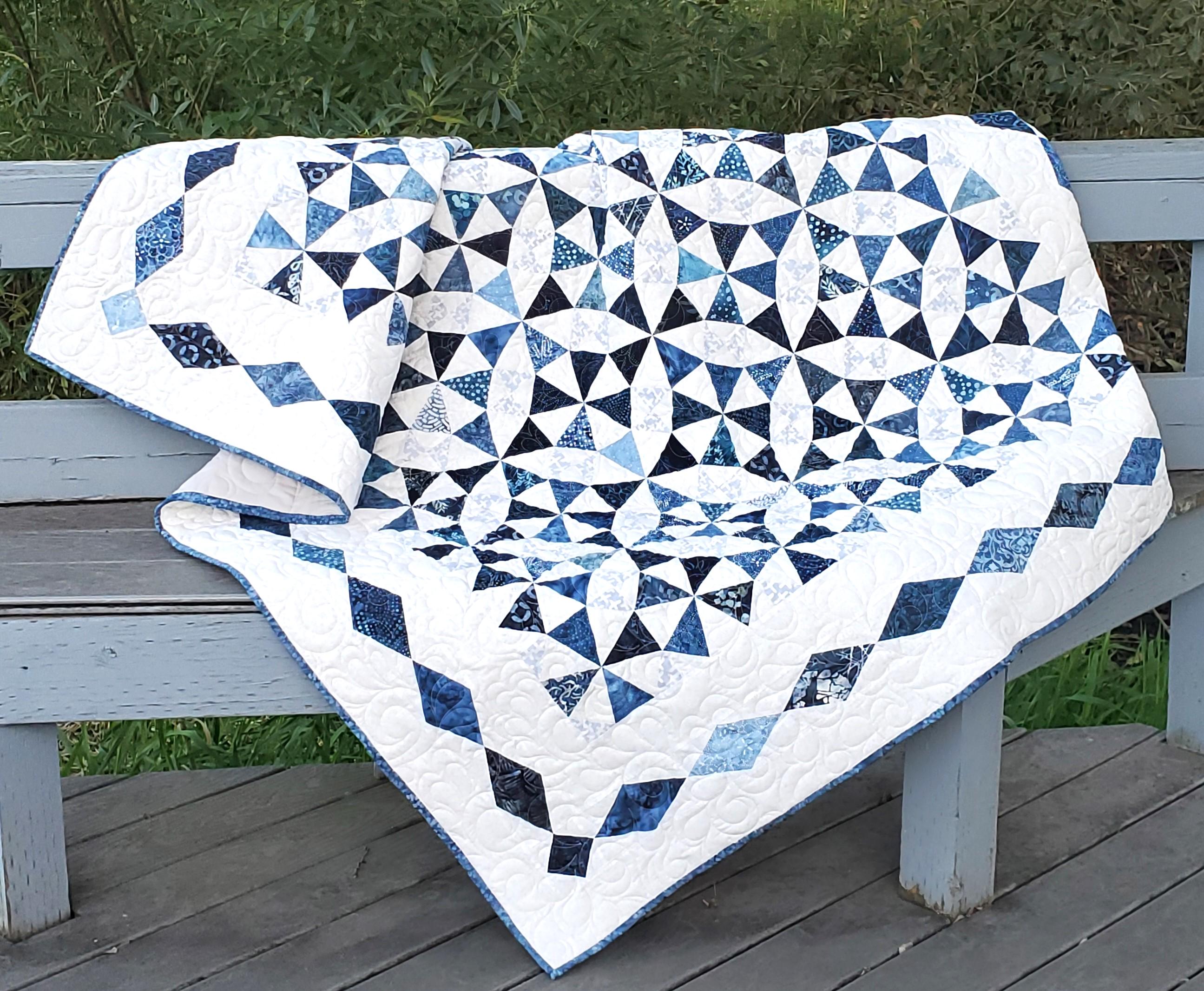 Kaleidoscope: PDF Quilt Pattern and FPP Templates