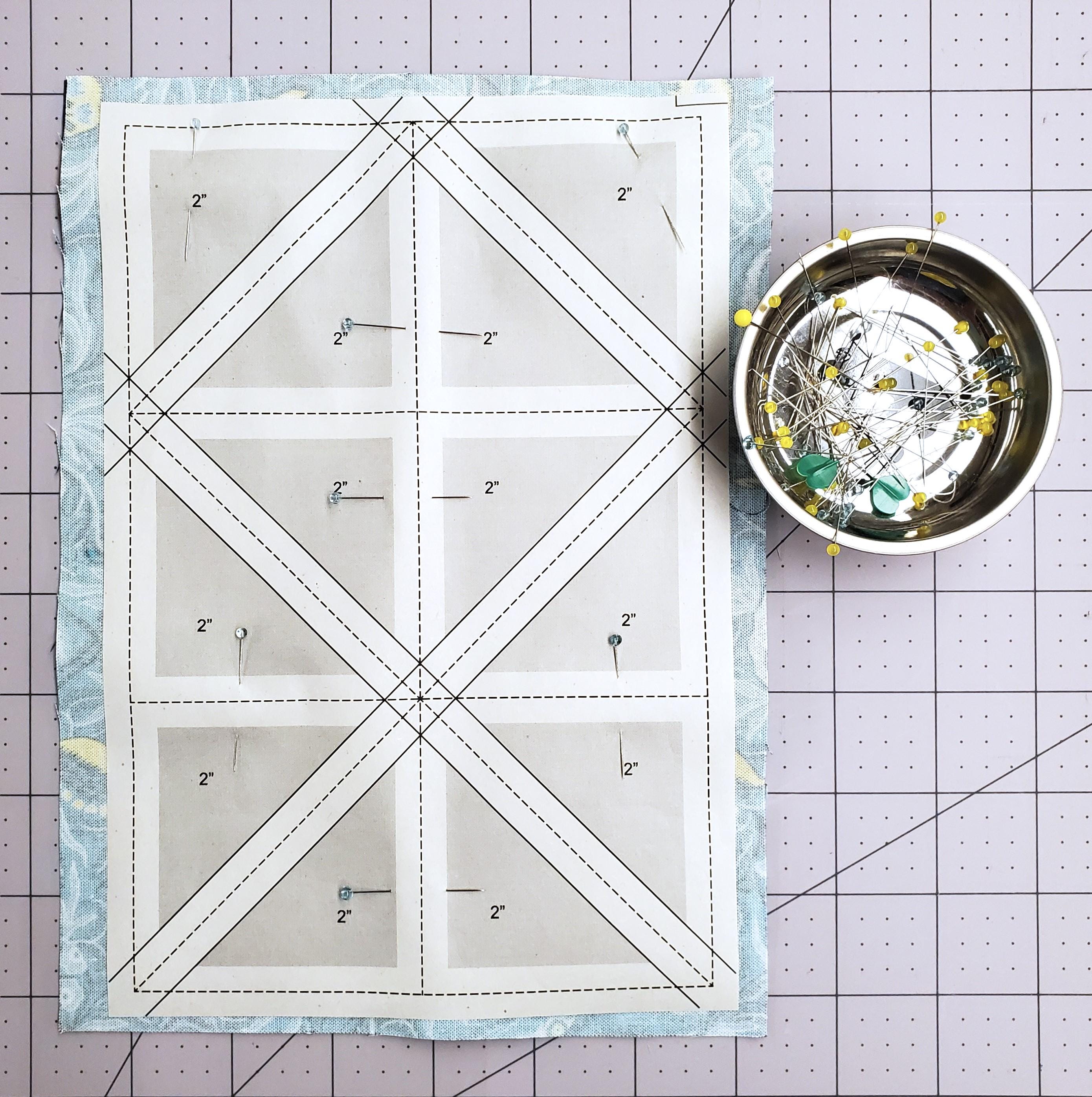 Half Square Triangles (HSTs) on a Sheet: PDF Templates