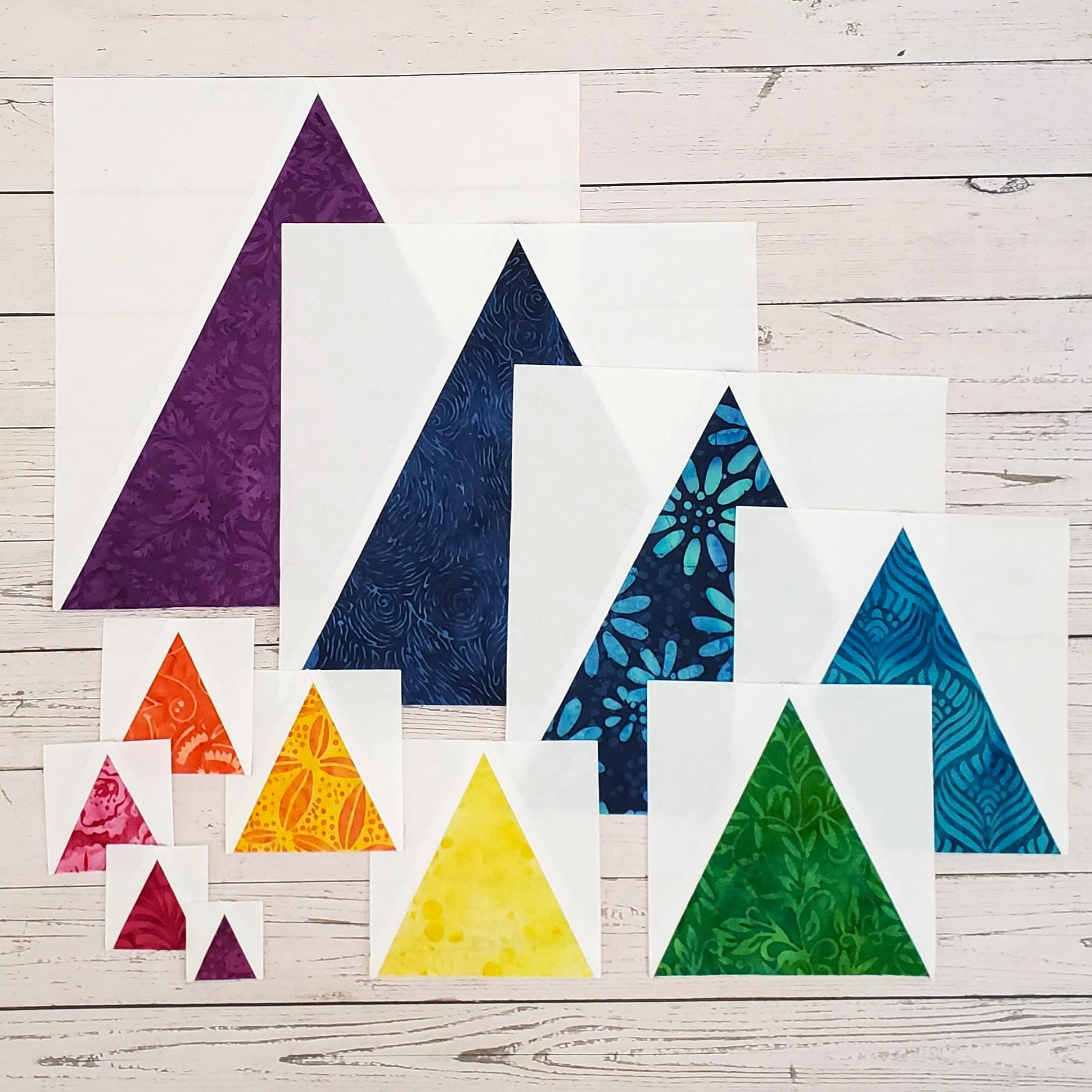 Triangle in a Square Blocks: PDF FPP Templates