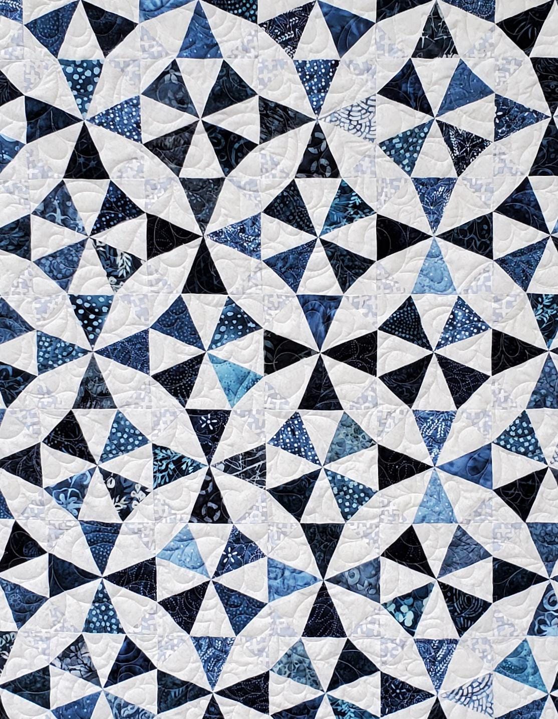 Kaleidoscope: Pre-Printed Quilt Pattern and FPP Templates