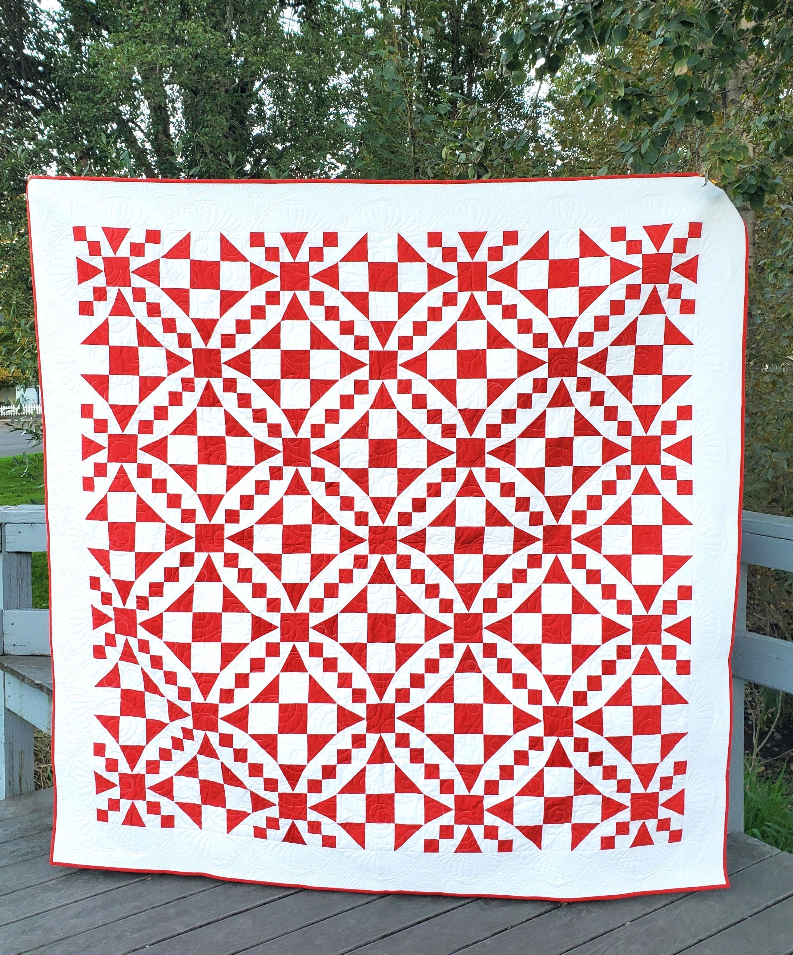 54-40 or Fight: Pre-Printed Quilt Pattern and FPP Templates