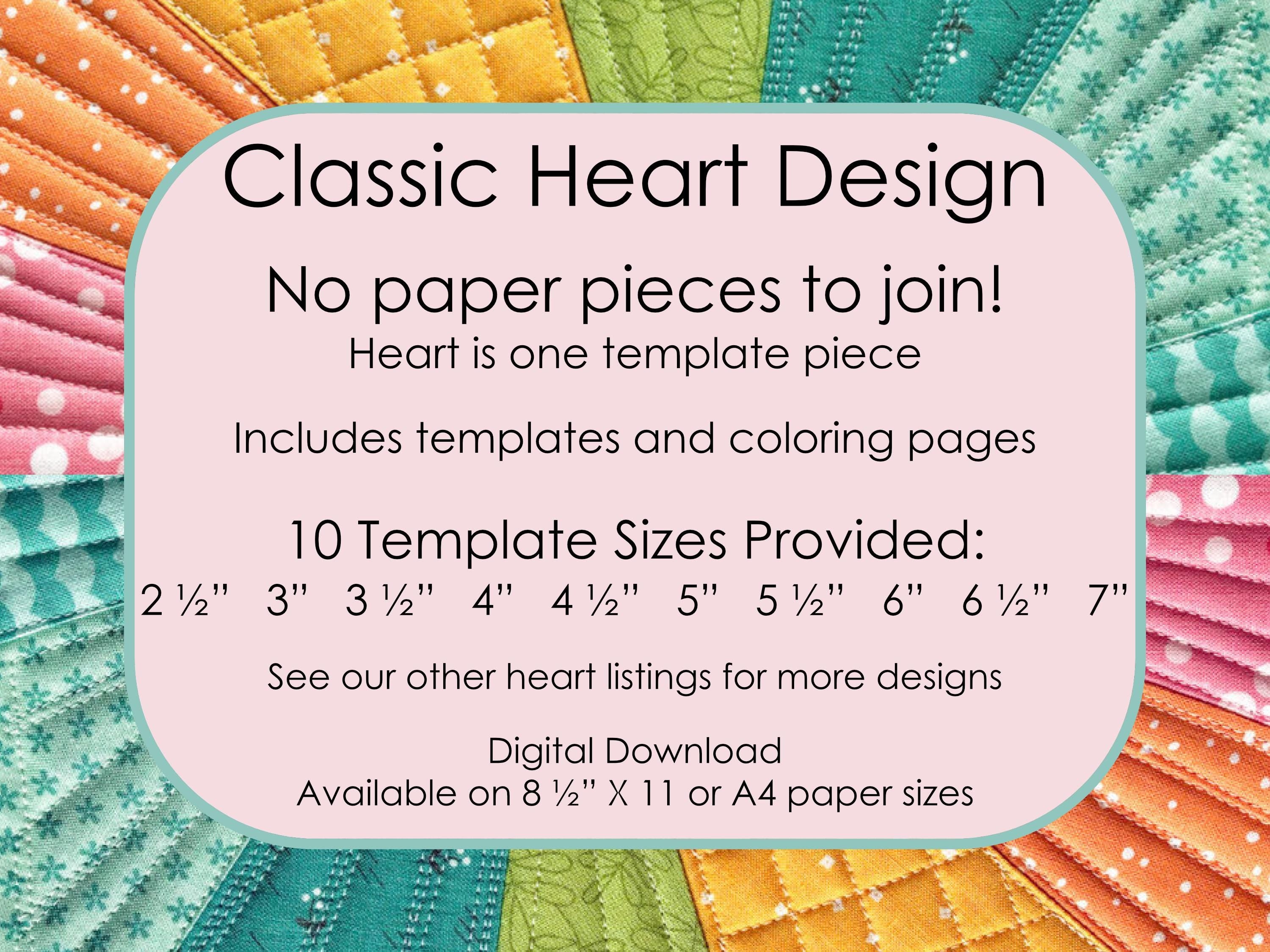Classic Heart Blocks: PDF FPP Templates