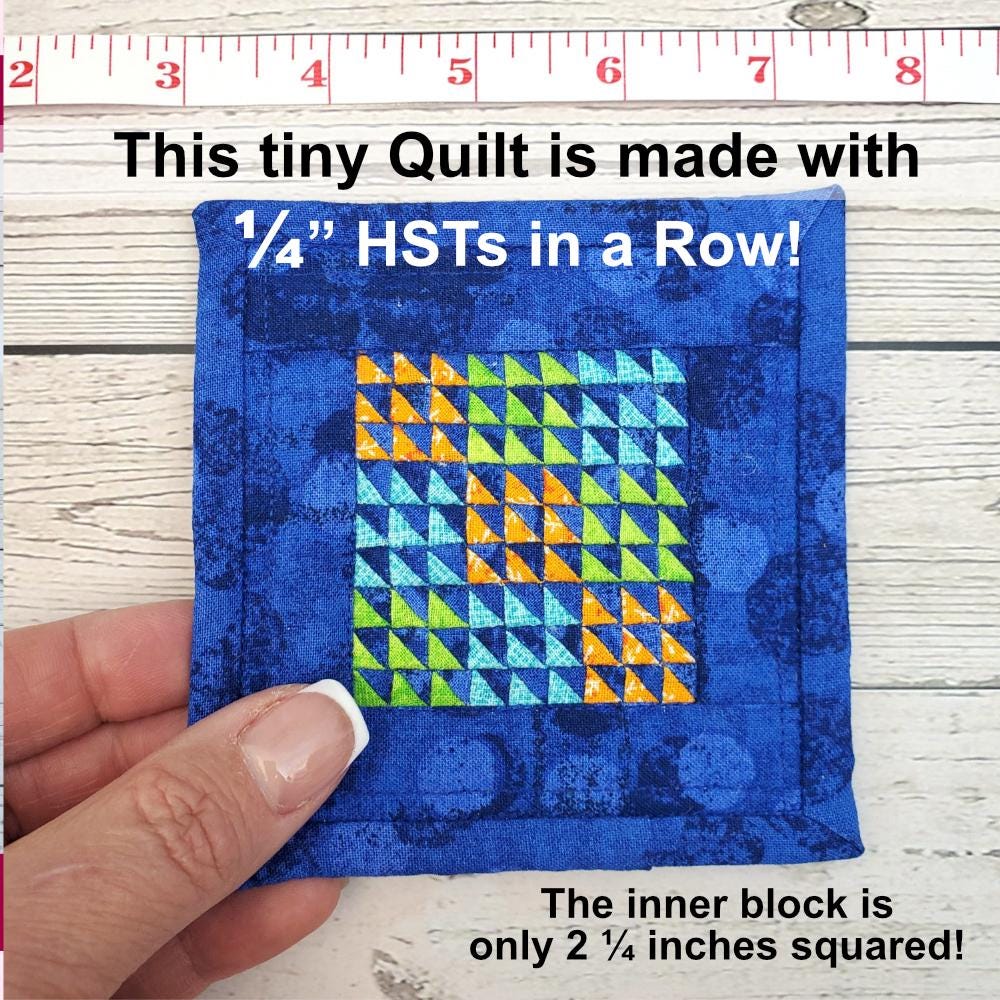 Mini Half Square Triangles (HSTs) in a Row: PDF FPP Templates
