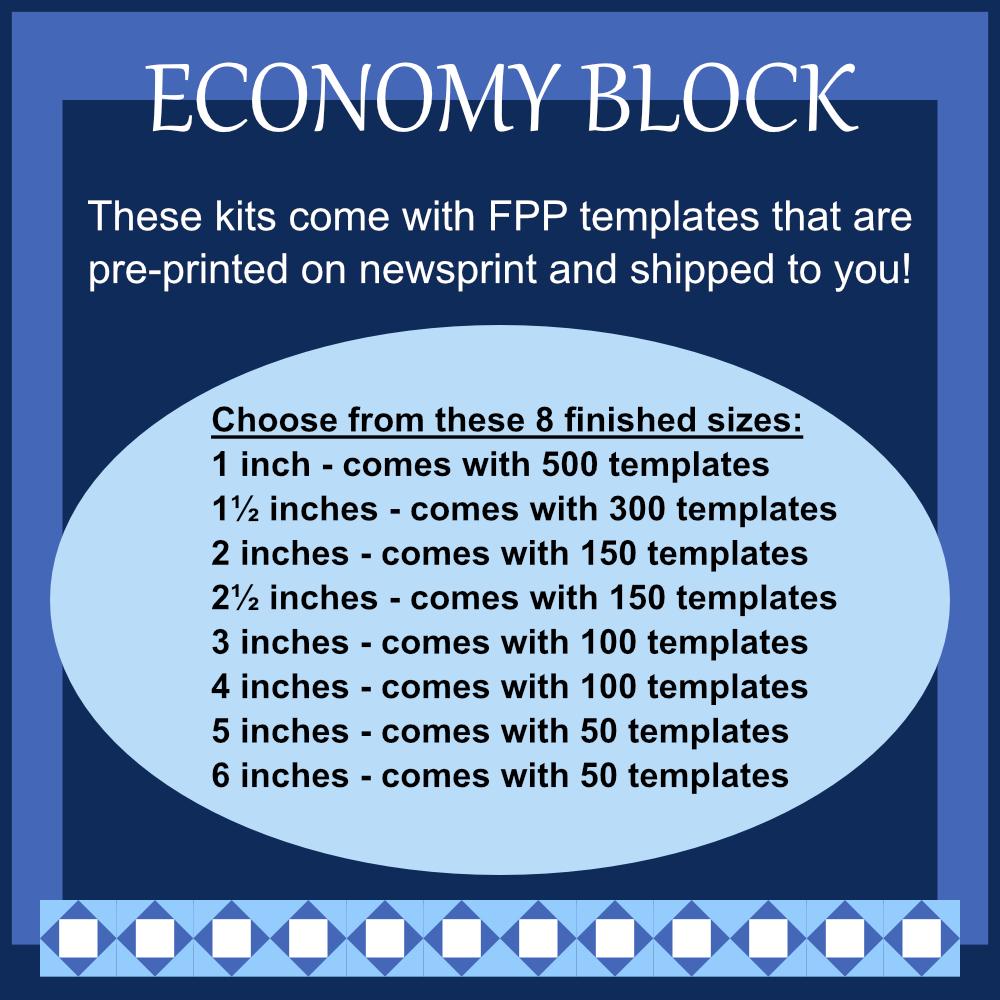 Economy Blocks: Pre-Printed FPP Templates
