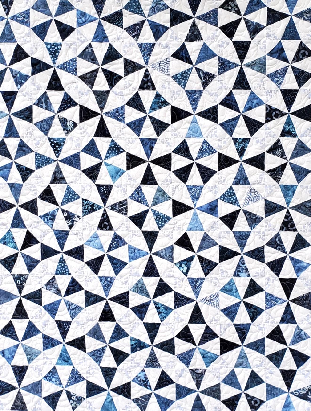 Kaleidoscope: PDF Quilt Pattern and FPP Templates