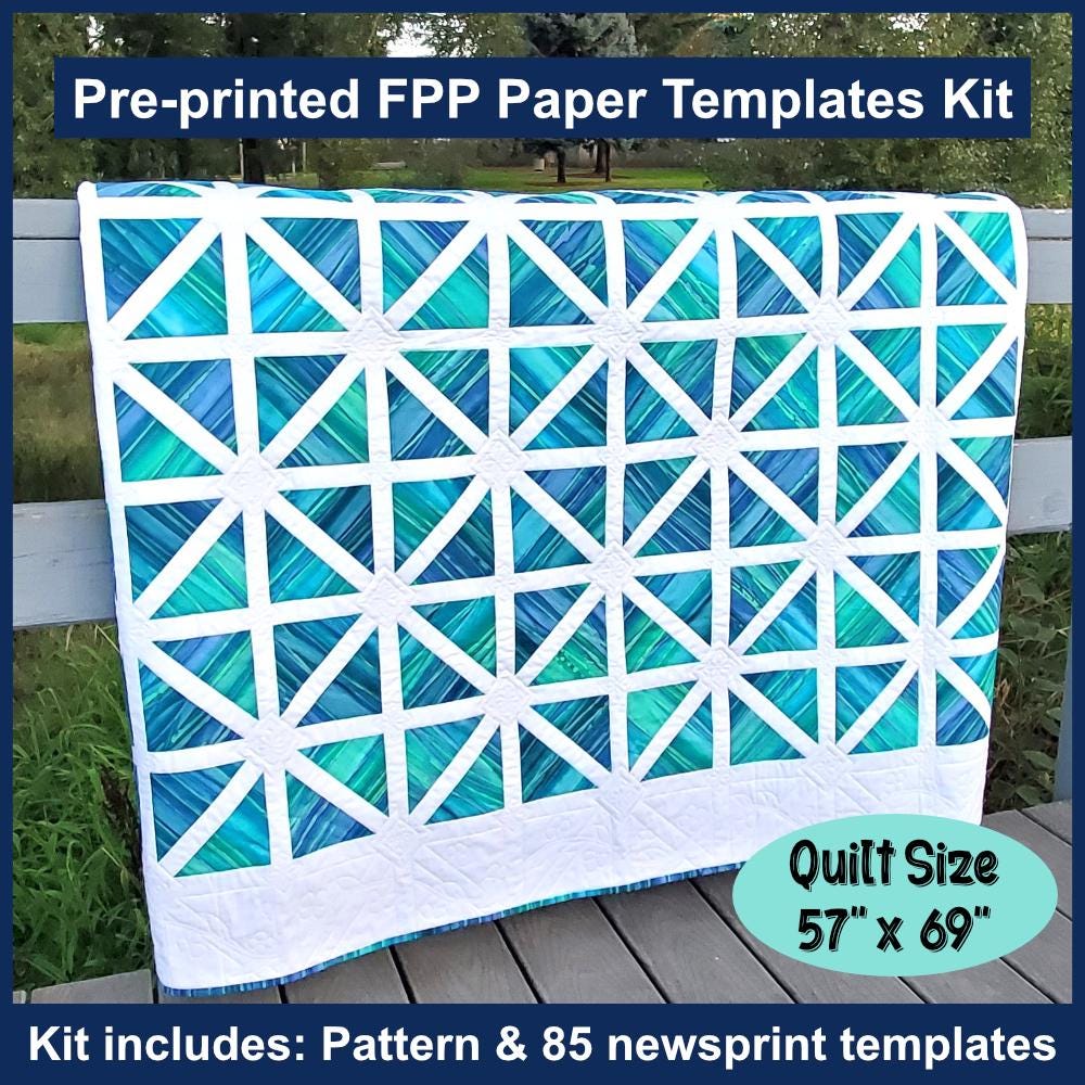 Lattice: Pre-Printed Quilt Pattern and FPP Templates