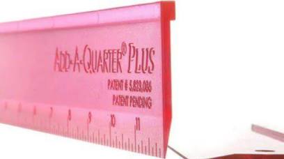 Add-a-Quarter Plus Pink Ruler