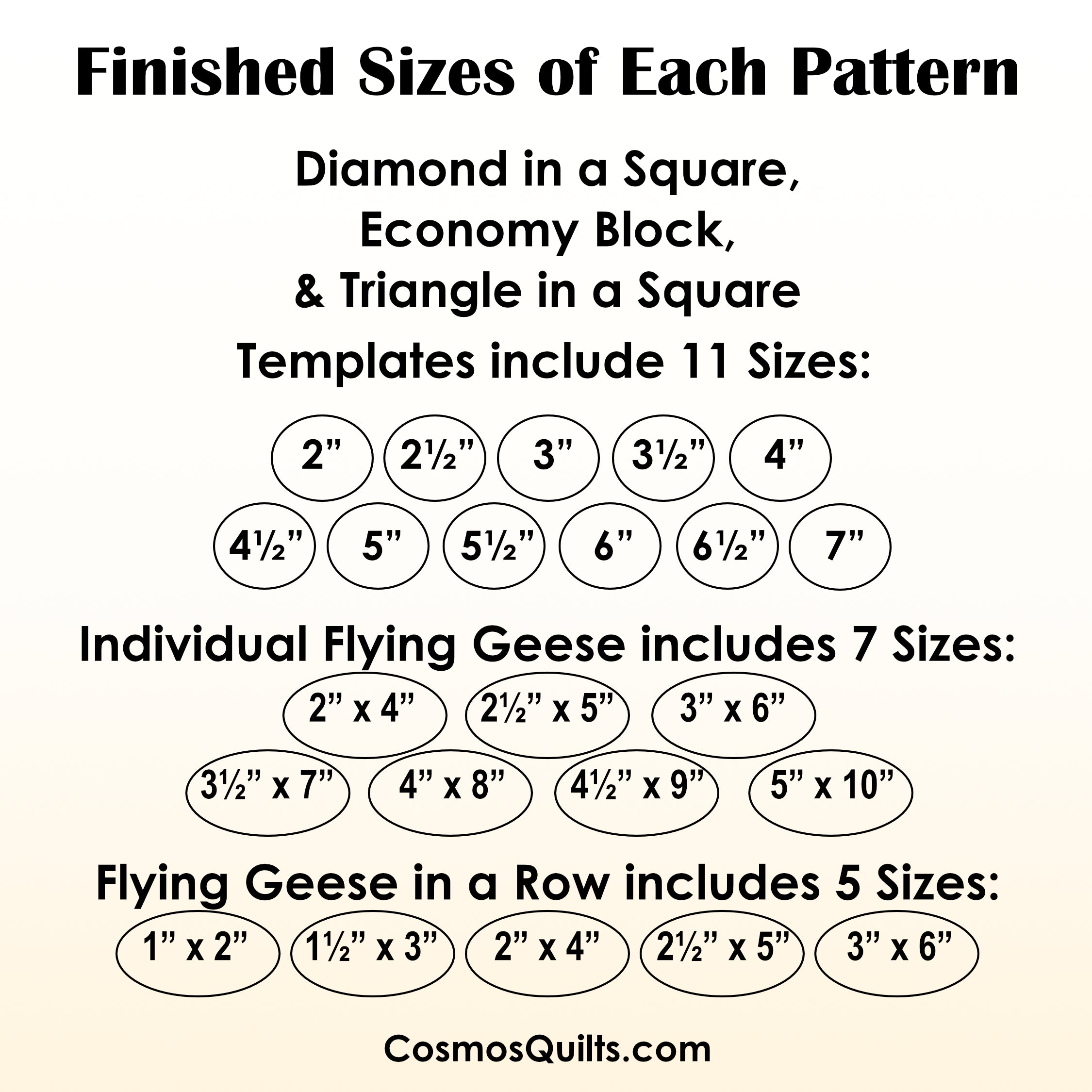 FPP Template Bundle - Includes 5 Patterns: PDF Quilt FPP Templates