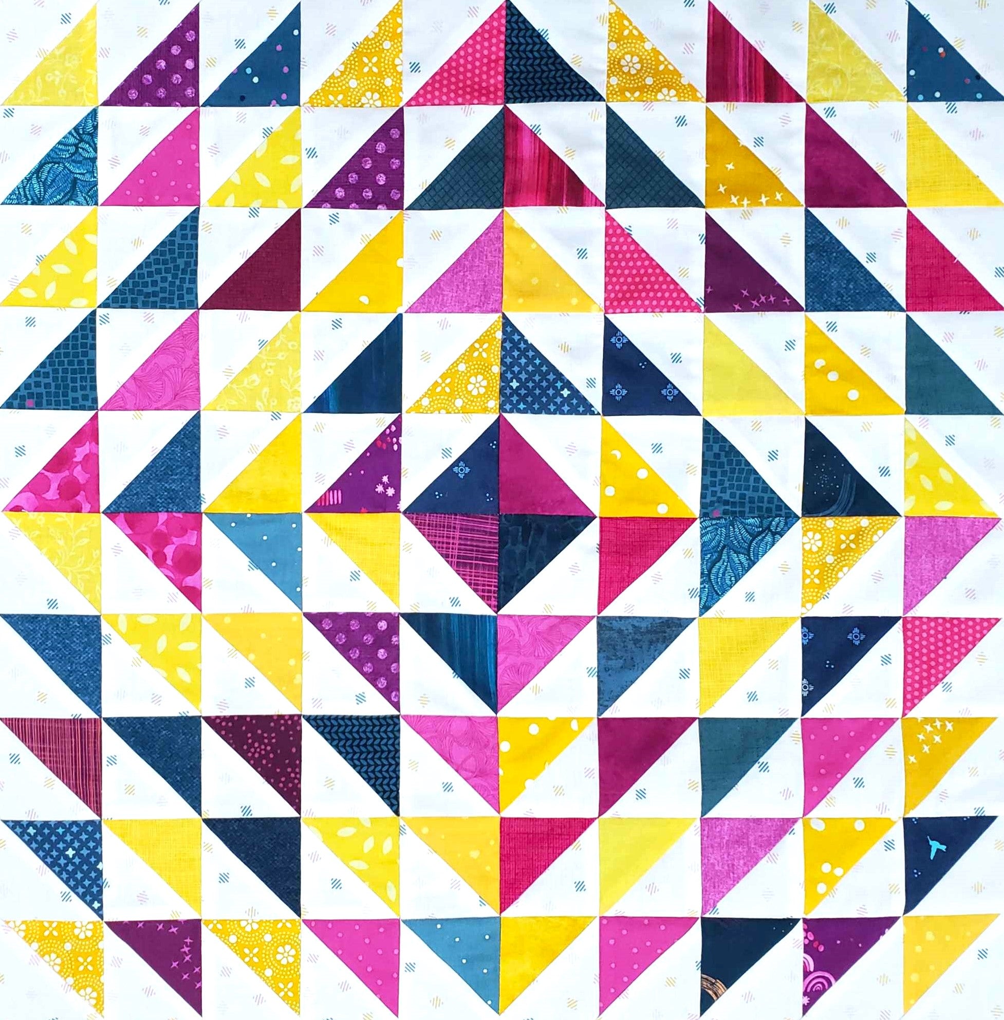 Half Square Triangles Pattern Bundle: PDF FPP Quilt Templates