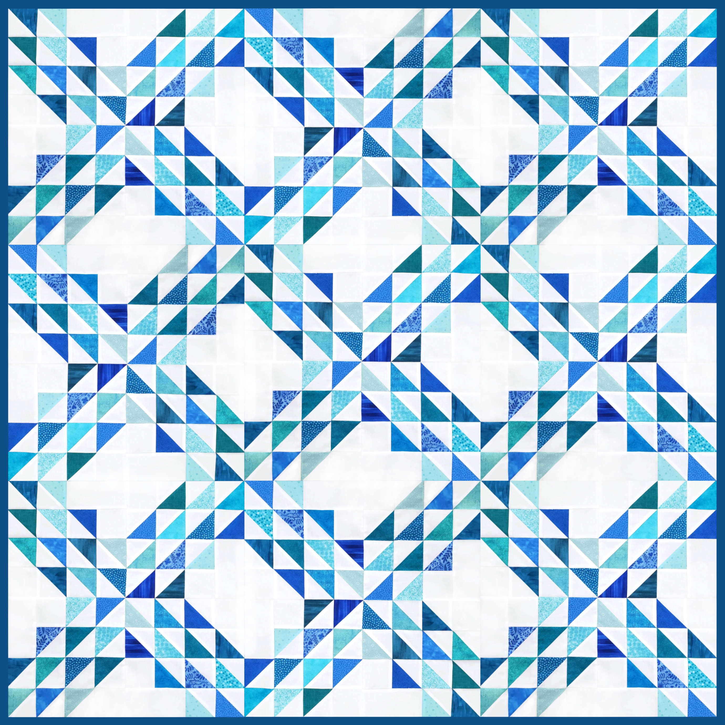 Half Square Triangles Pattern Bundle: PDF FPP Quilt Templates