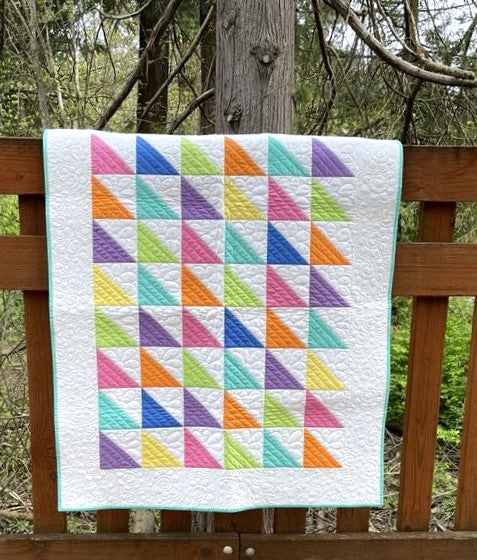 Half Square Triangles Pattern Bundle: PDF FPP Quilt Templates