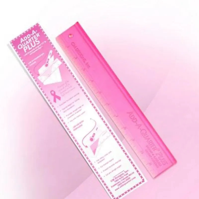 Add-a-Quarter Plus Pink Ruler