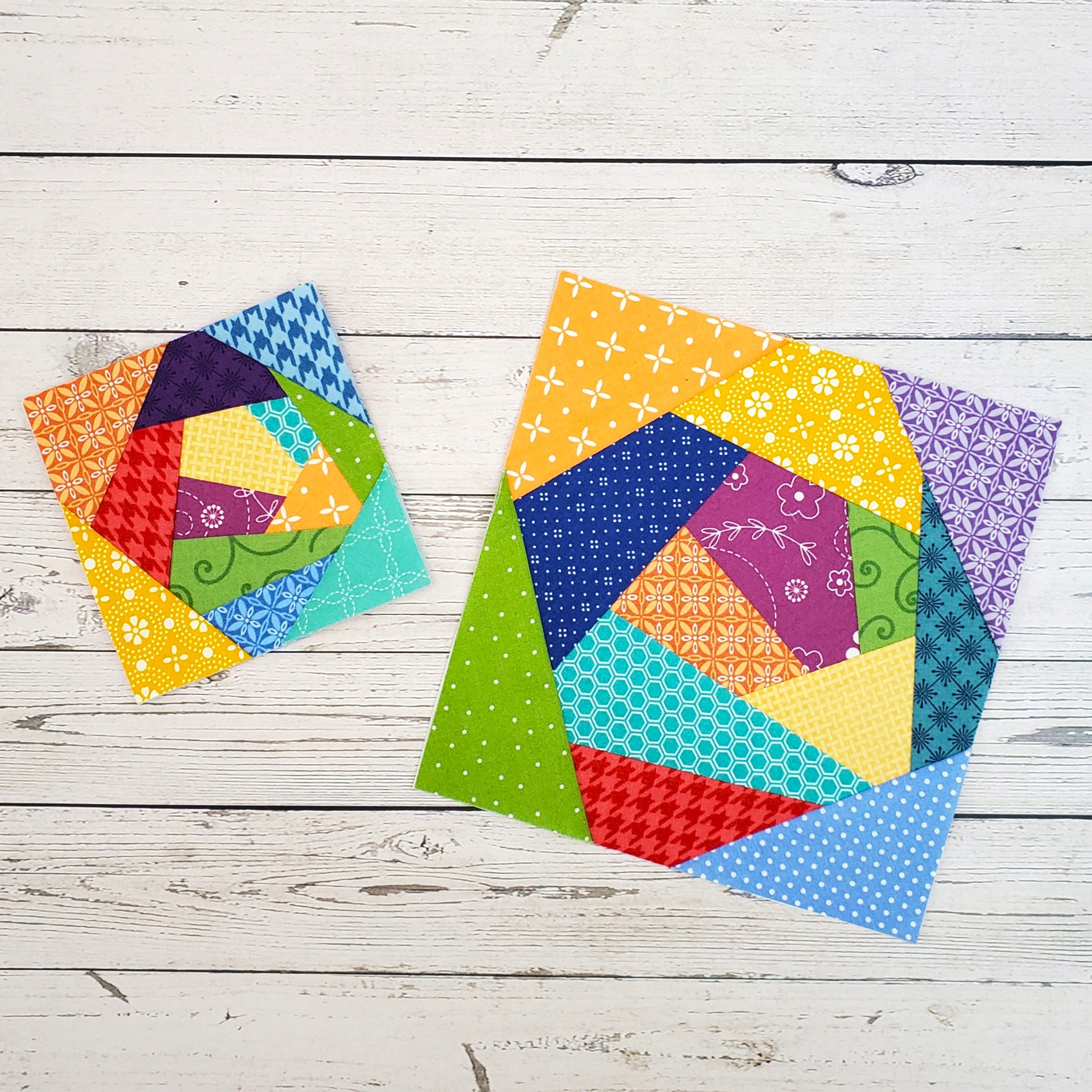 Crazy Quilt Bundle: Pre-Printed FPP Templates