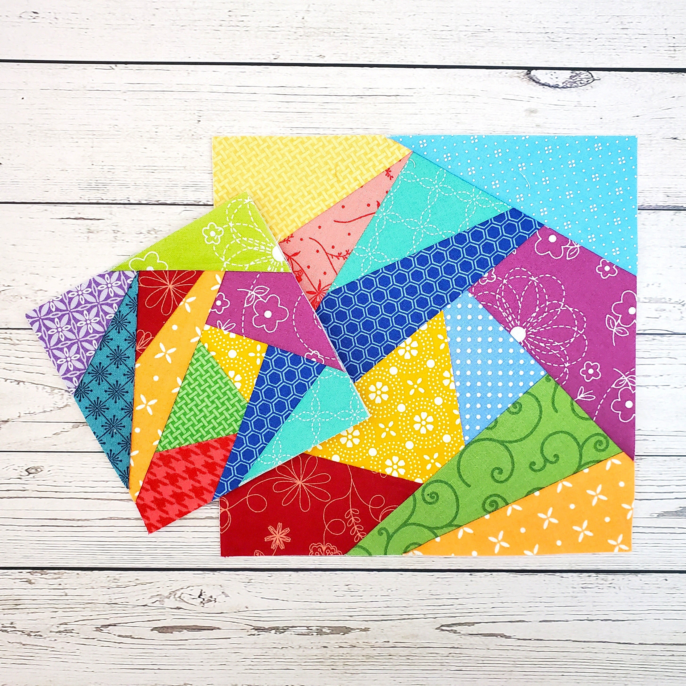 Crazy Quilt Bundle: Pre-Printed FPP Templates