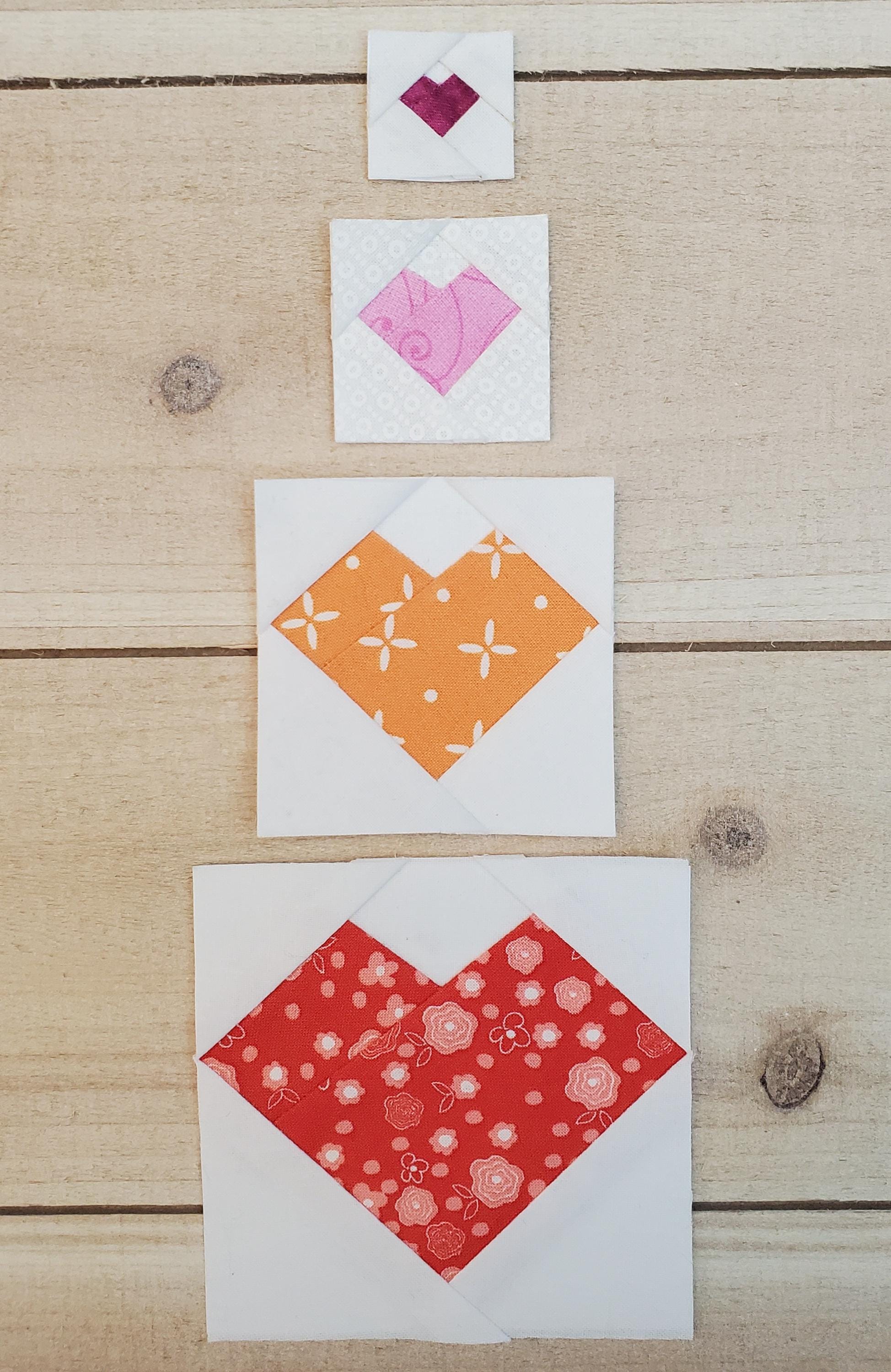 Mini Heart Blocks: PDF FPP Templates