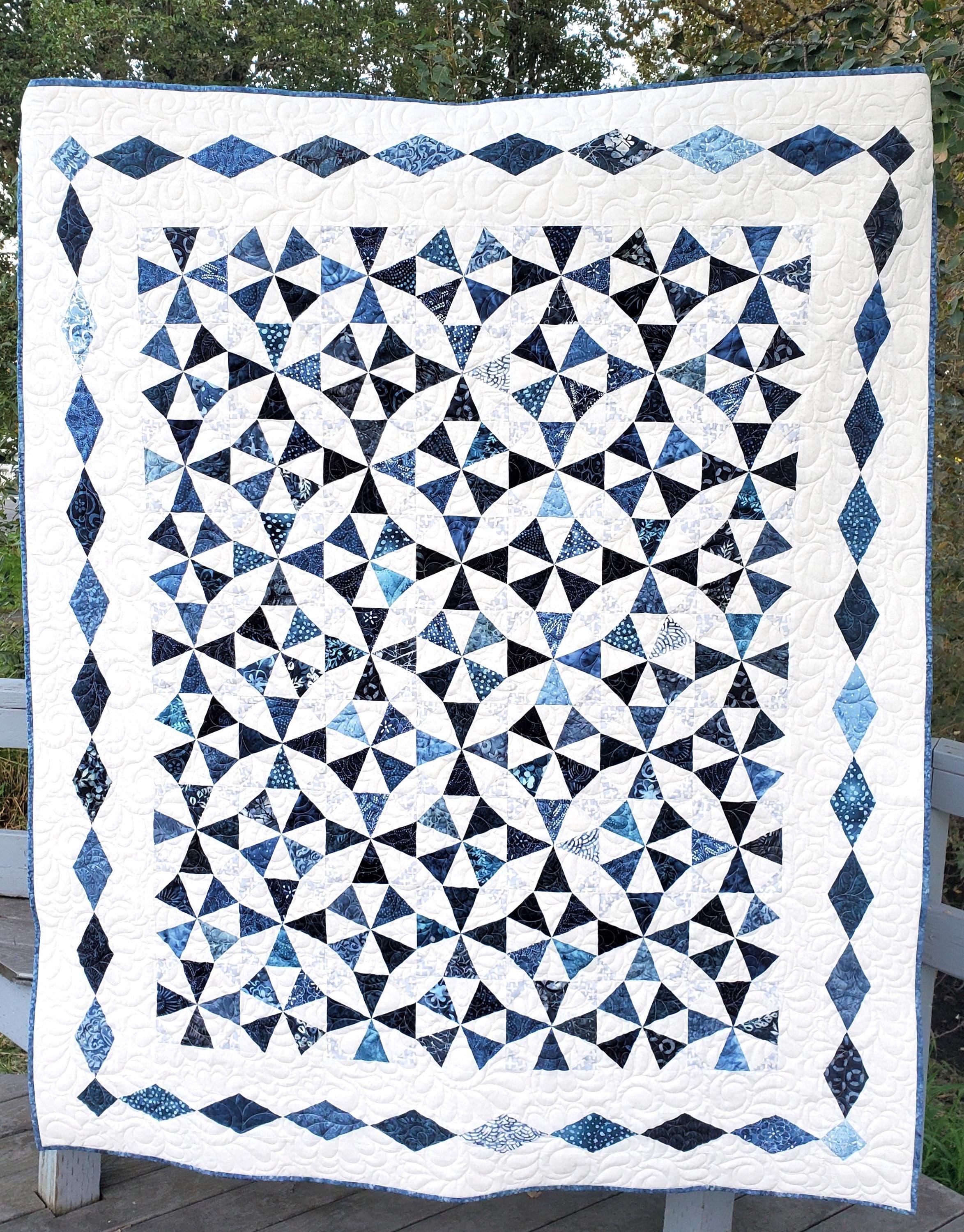 Kaleidoscope: Pre-Printed Quilt Pattern and FPP Templates